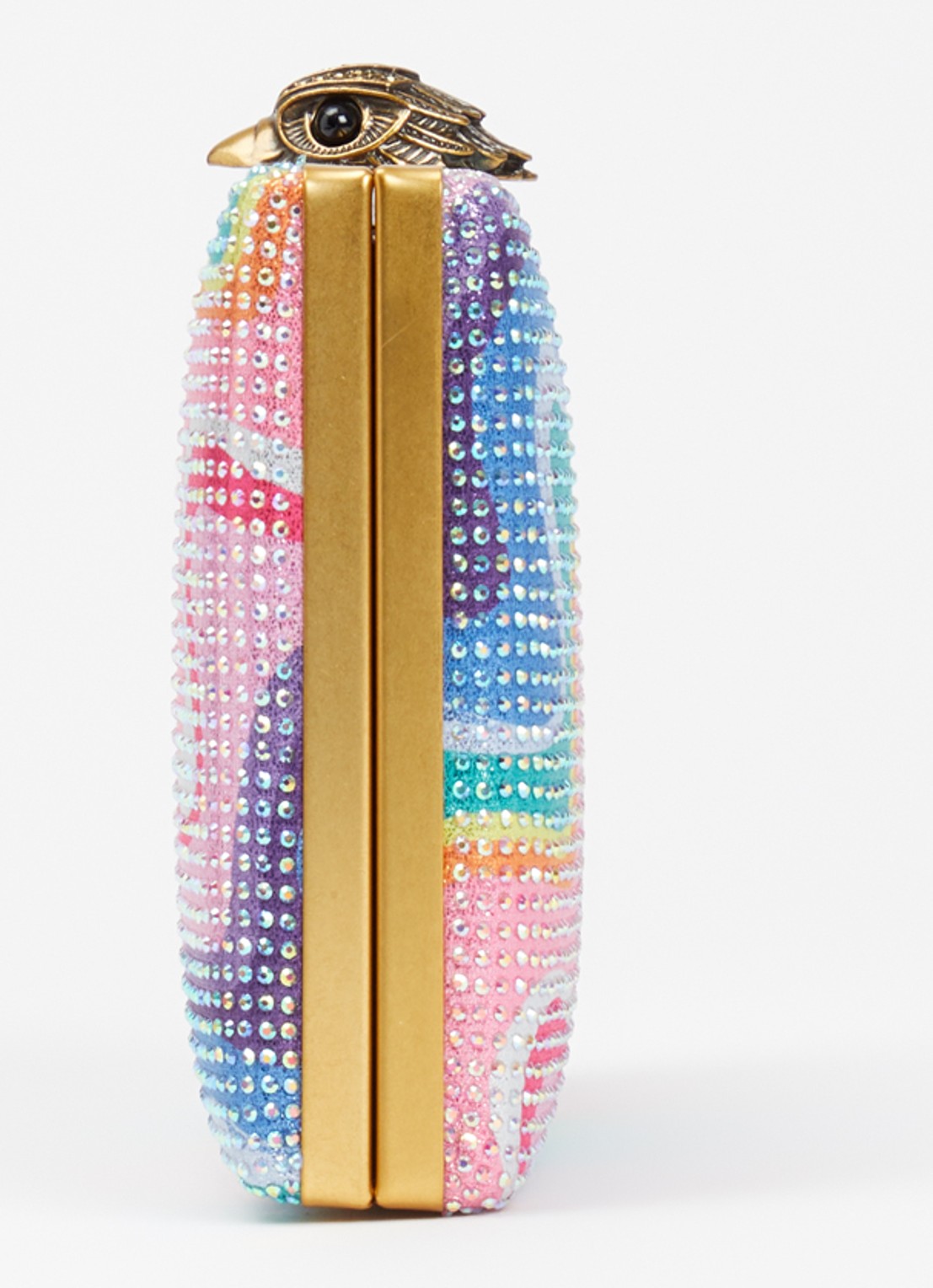 Kurt Geiger Crystal Kensington clutch met strass - detail 4 lila