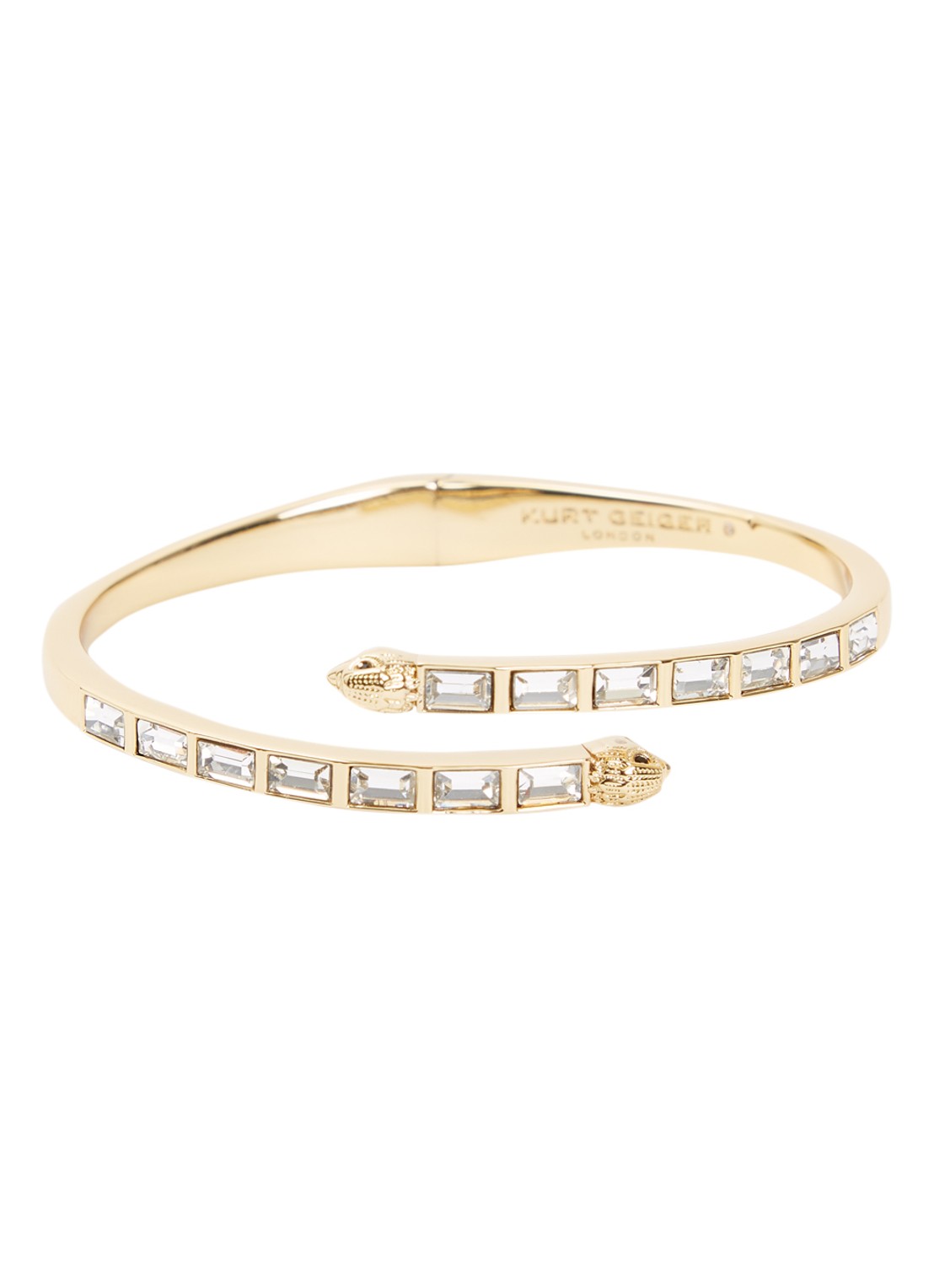 Kurt Geiger Eagle Bagette bangle met kristal - voorkant wit