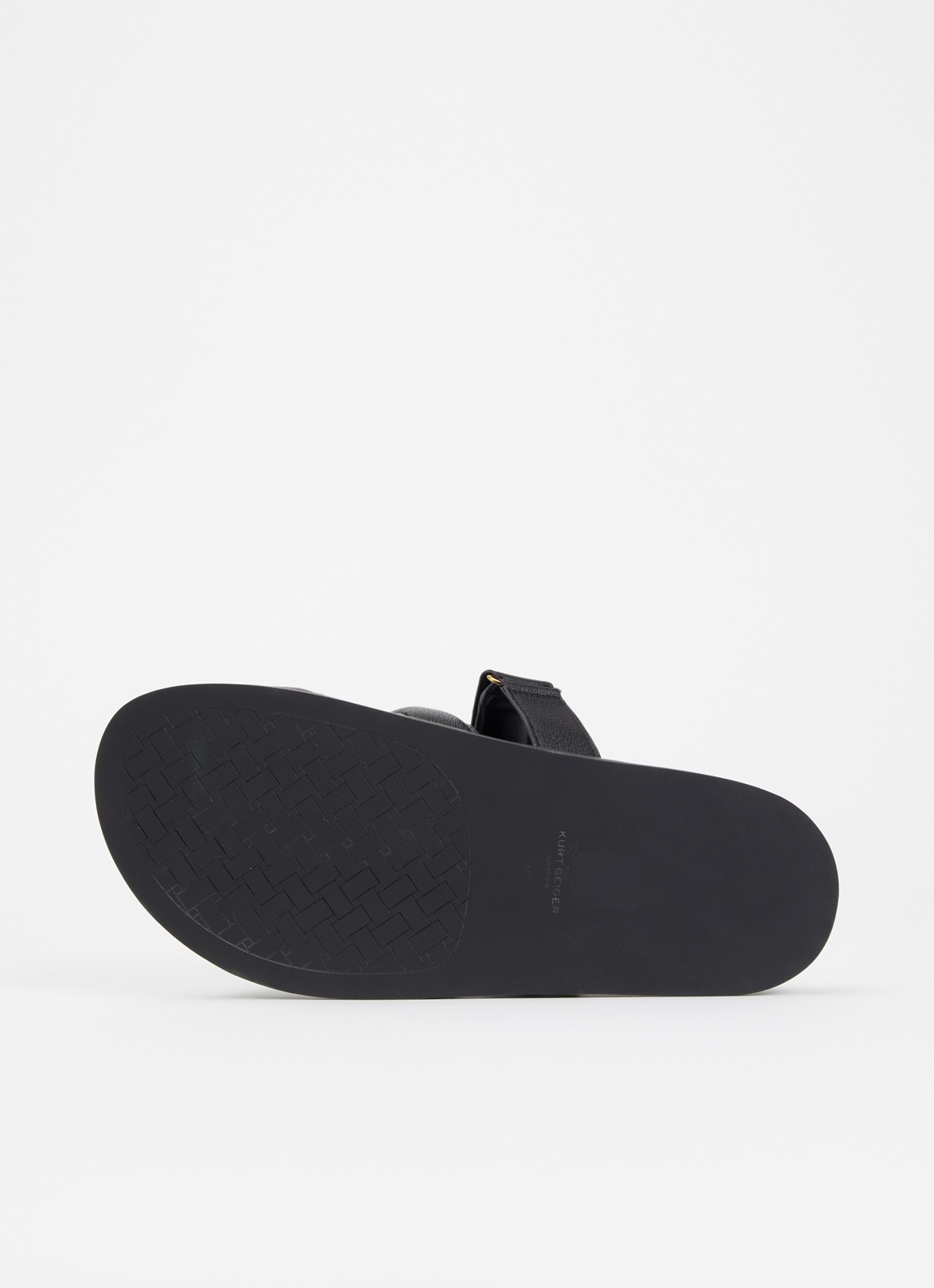 Kurt Geiger Eagle Cut Out slipper van leer - detail 5 zwart