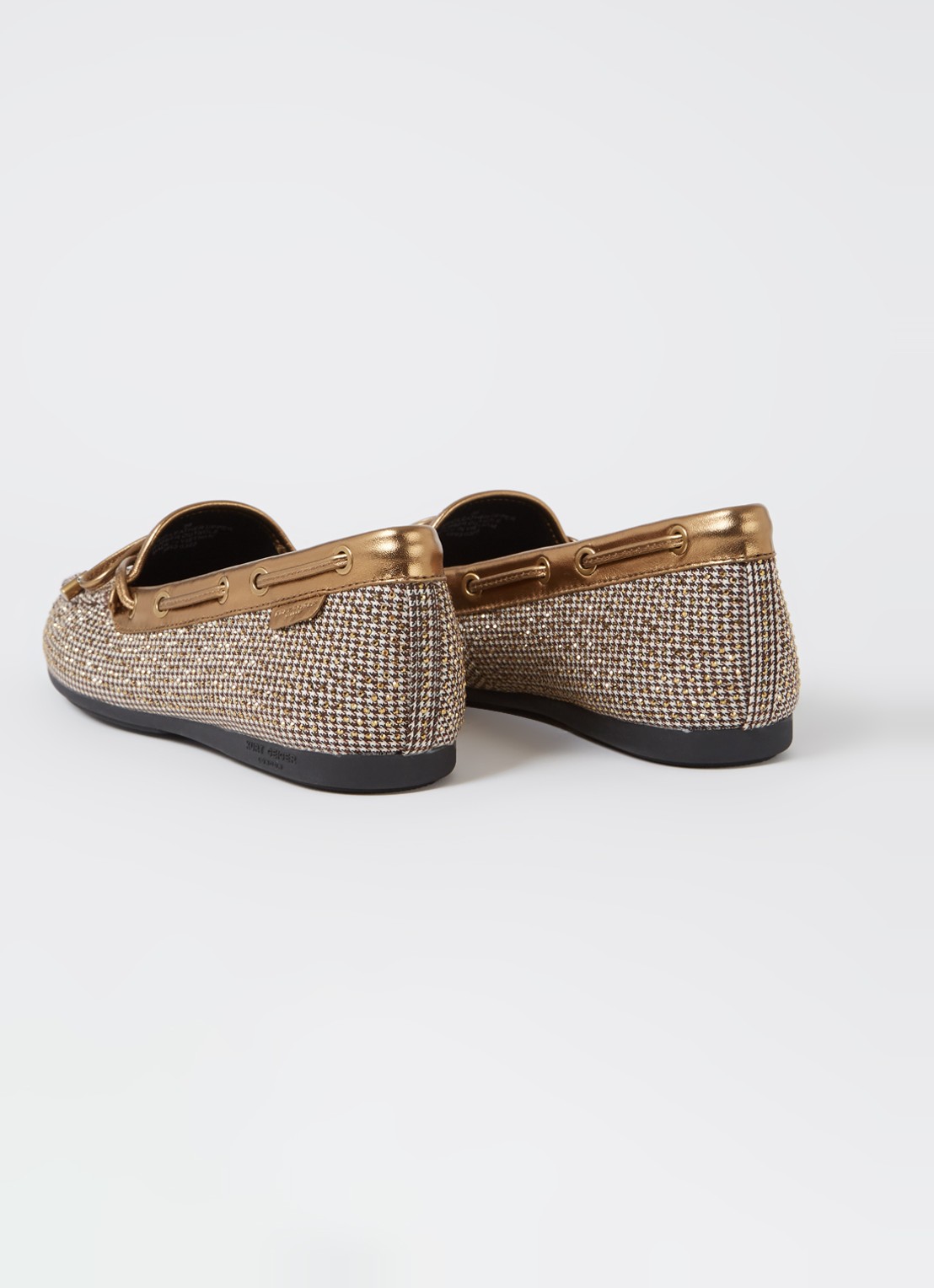 Kurt Geiger Eagle mocassin met leren details en strass - detail 2 beige