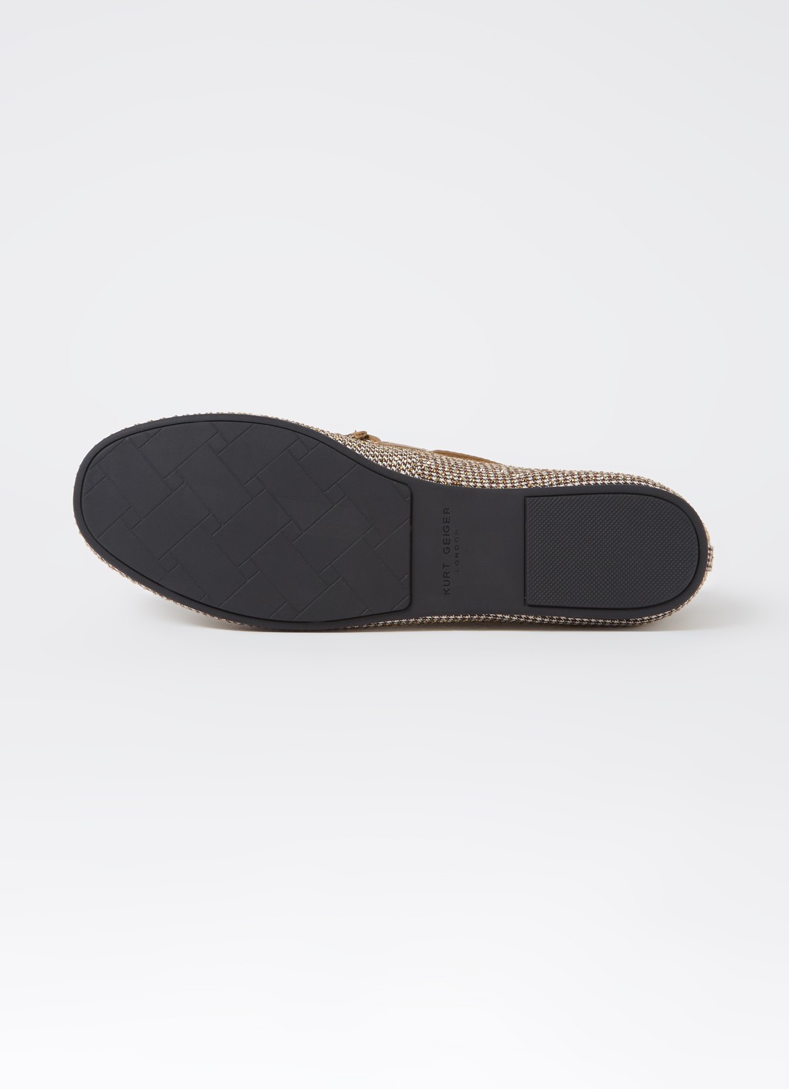 Kurt Geiger Eagle mocassin met leren details en strass - detail 4 beige