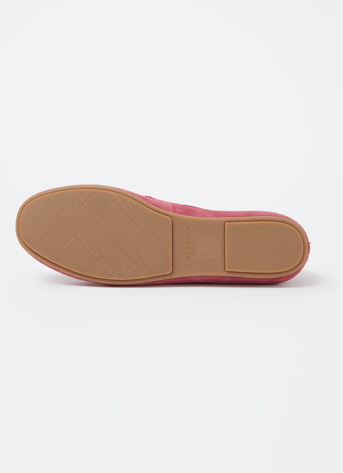 Kurt Geiger Eagle mocassin met leren details en strass - detail 4 roze