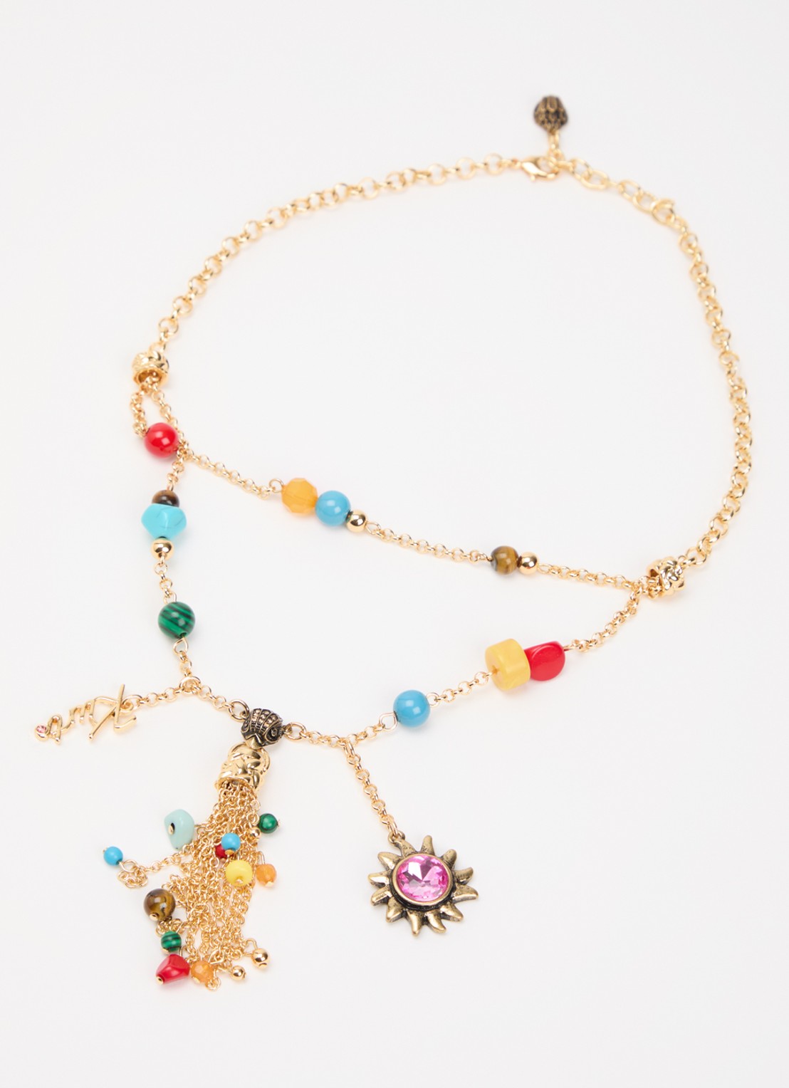 Kurt Geiger Eagle Tassel ketting met hanger - detail goud