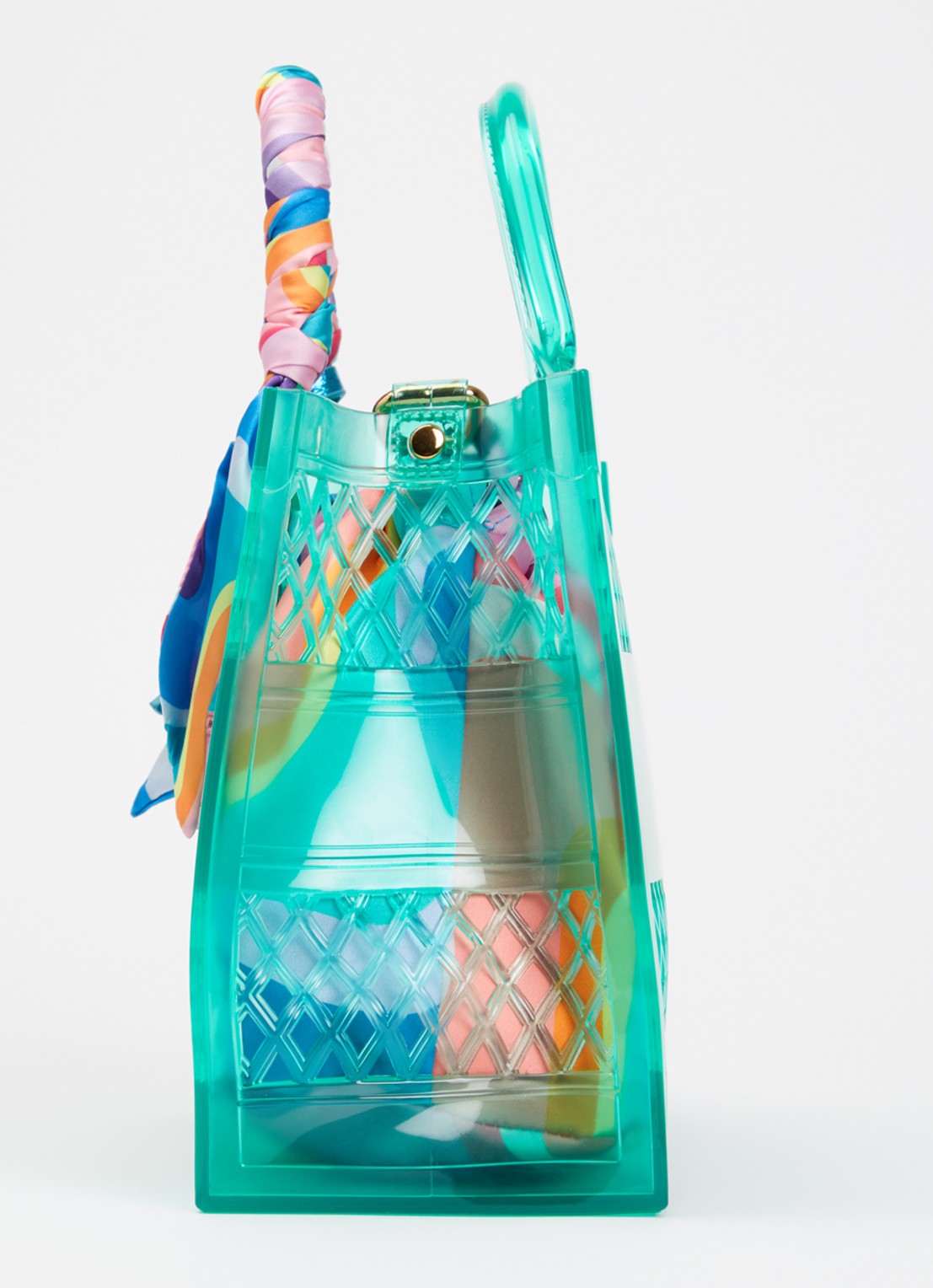 Kurt Geiger Jelly SM handtas met afneembare schouderriem - detail 3 groen
