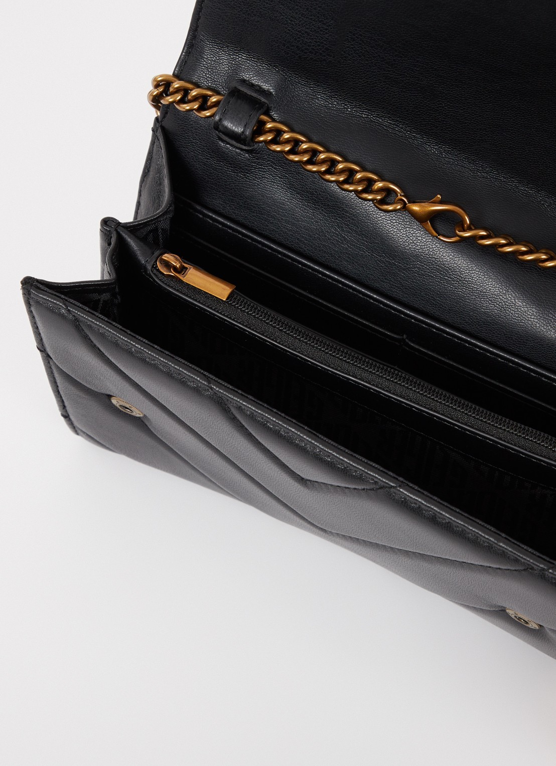 Kurt Geiger Kensington crossbodytas van leer met afneembare schouderriem - voorkant 3 zwart
