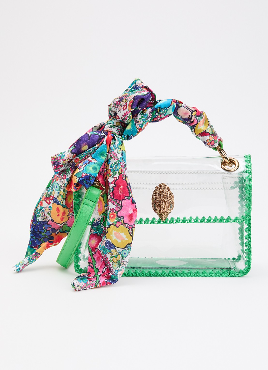 Kurt Geiger Kensington Mini met afneembare schouderriem - voorkant 4 transparant