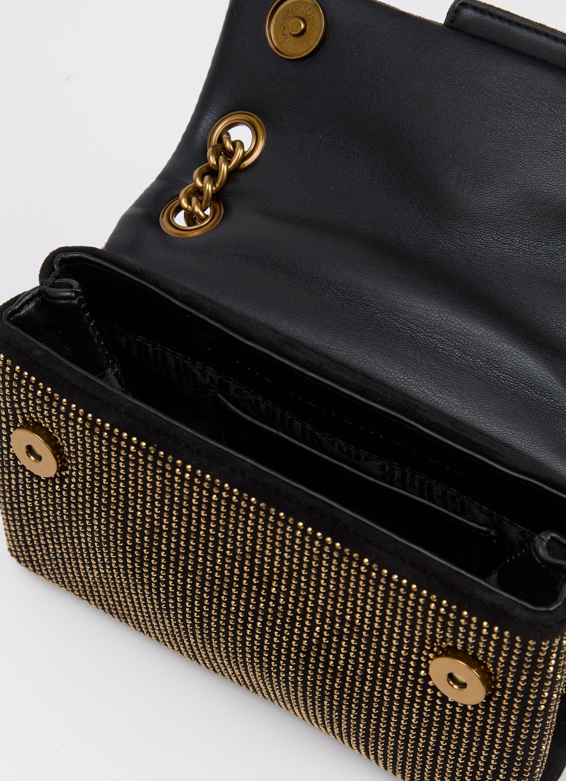 Kurt Geiger Kensington Mini schoudertas met strass - detail 2 brons