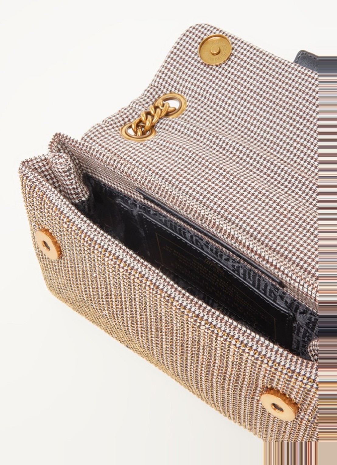 Kurt Geiger Kensington Mini schoudertas met strass - detail 3 beige