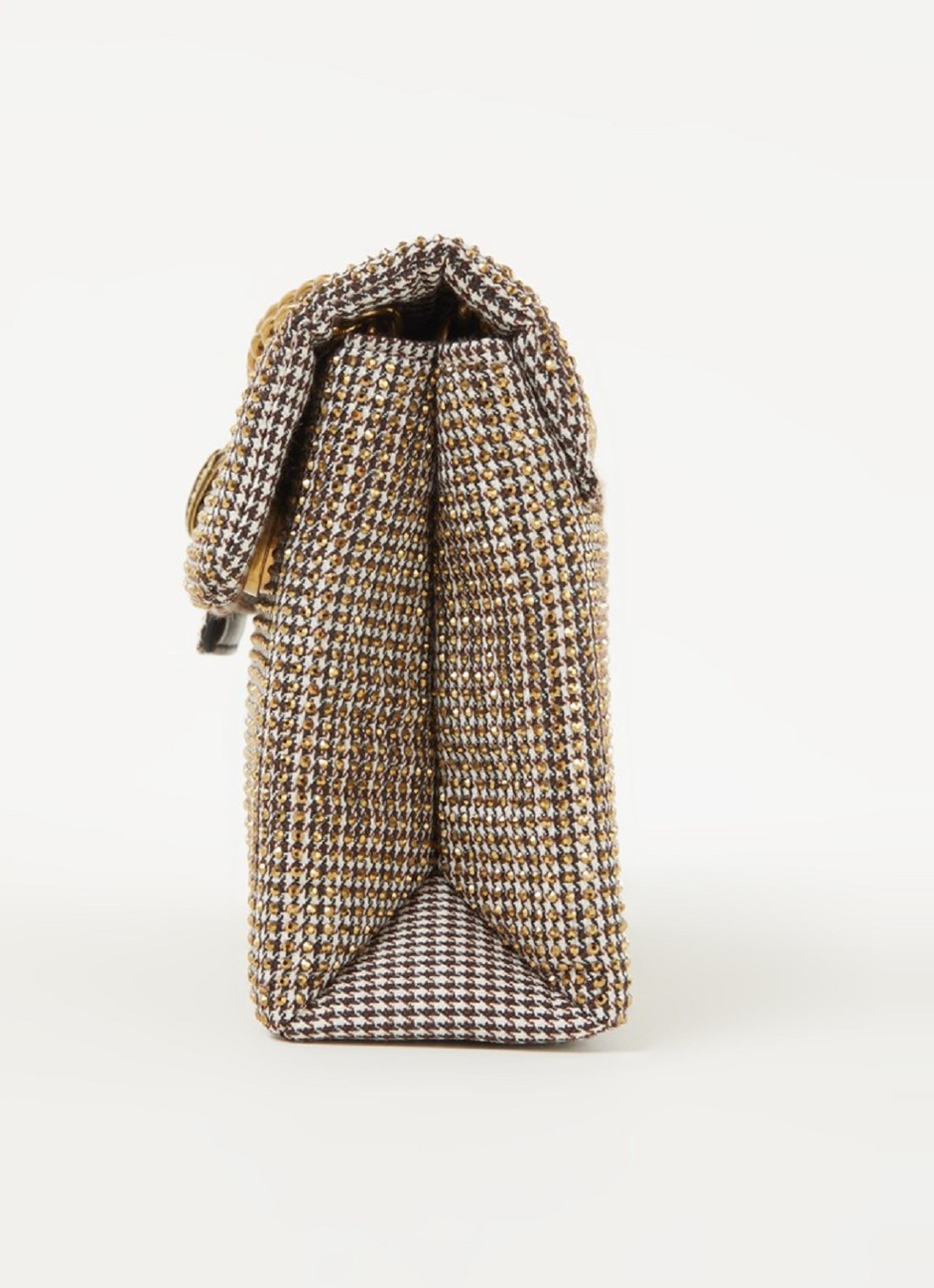 Kurt Geiger Kensington Mini schoudertas met strass - detail 4 beige