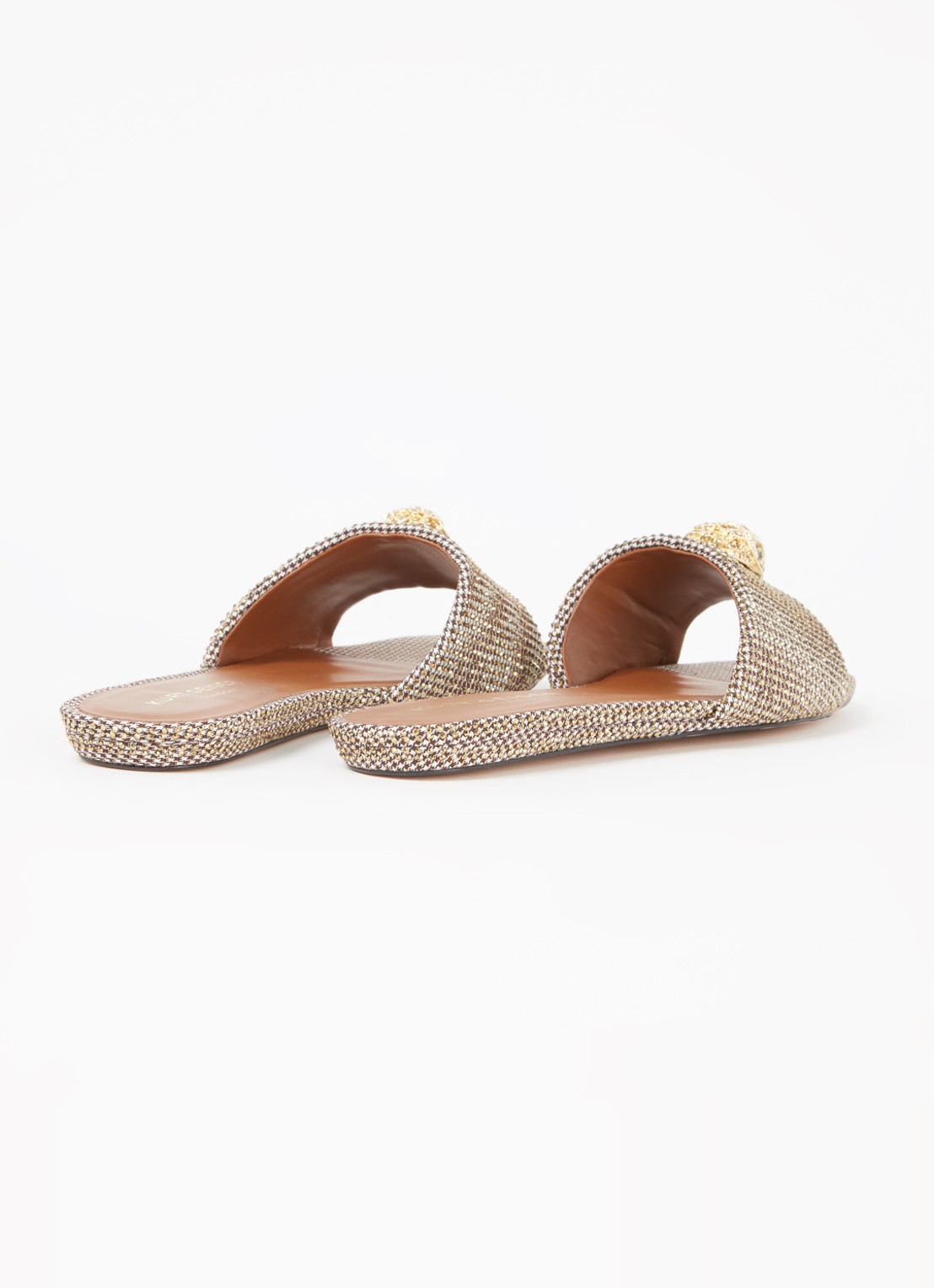 Kurt Geiger Kensington slipper met strass - detail 2 beige