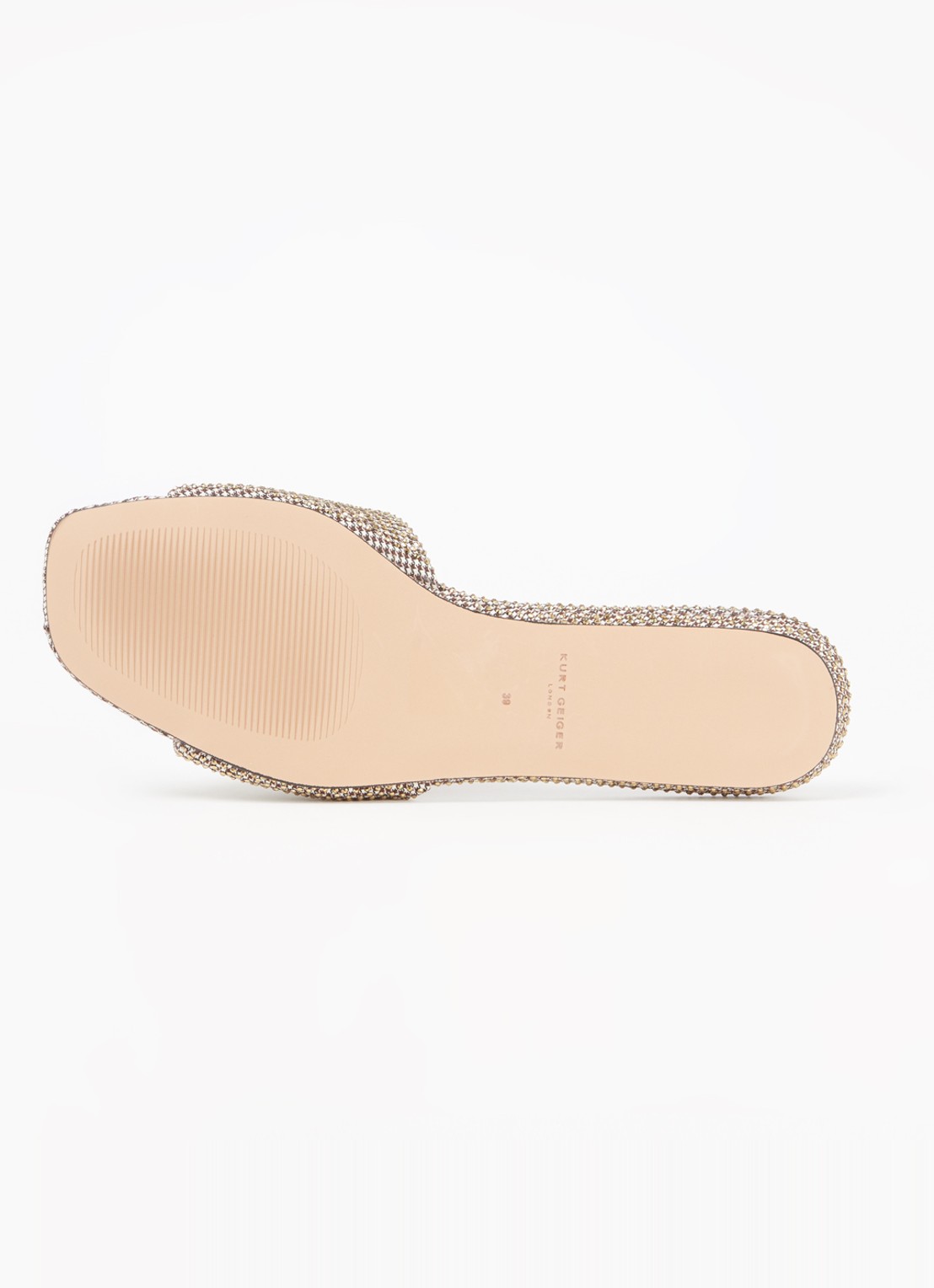 Kurt Geiger Kensington slipper met strass - detail 4 beige