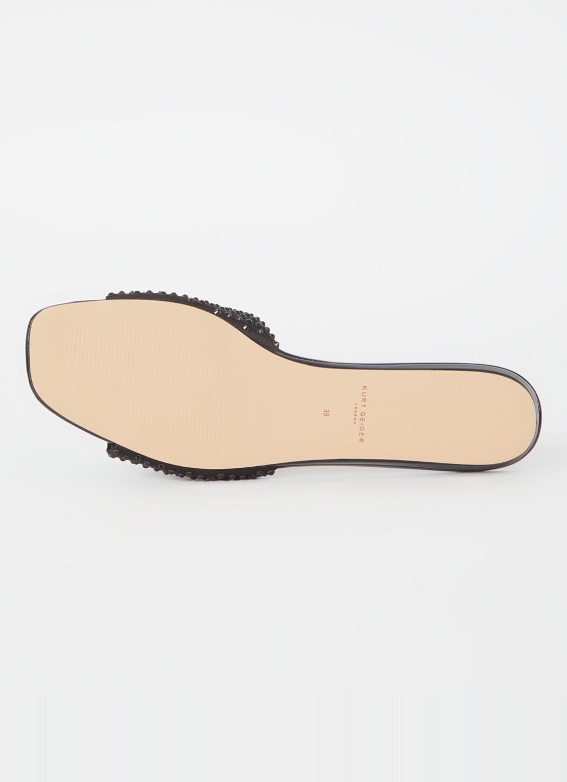 Kurt Geiger Kensington slipper met studs - detail 5 zwart