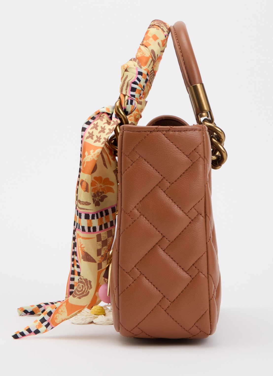 Kurt Geiger Kensington Square handtas met afneembare schouderriem - detail 5 roestbruin