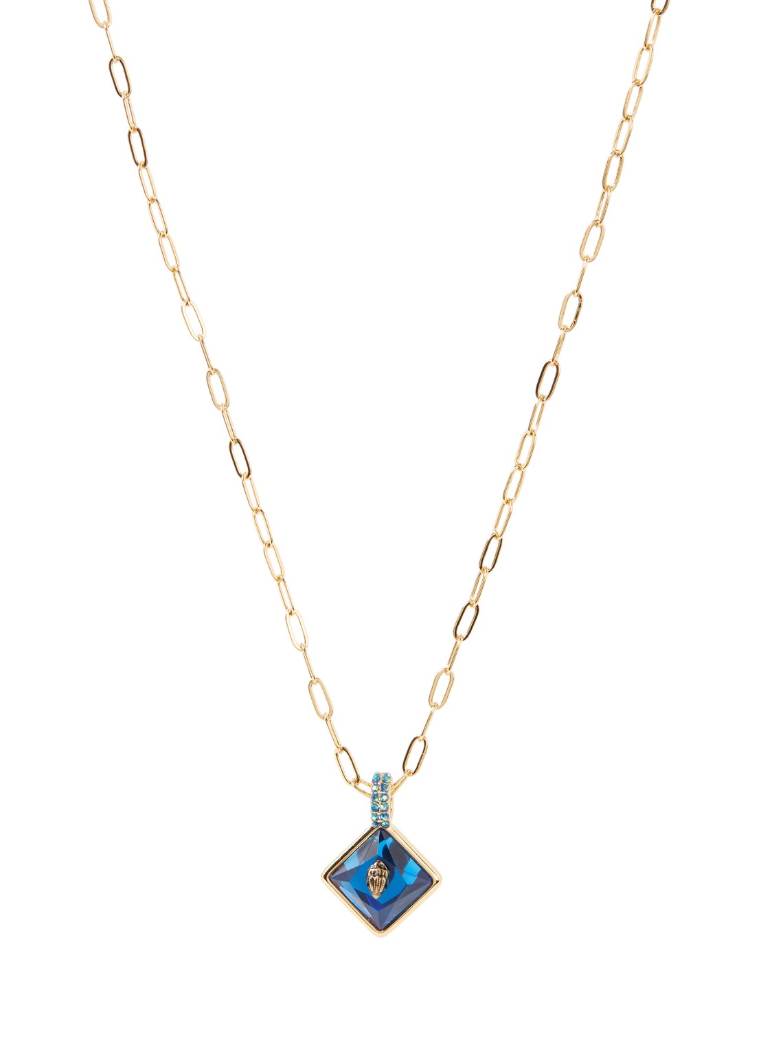 Kurt Geiger Ketting met hanger - voorkant blauw
