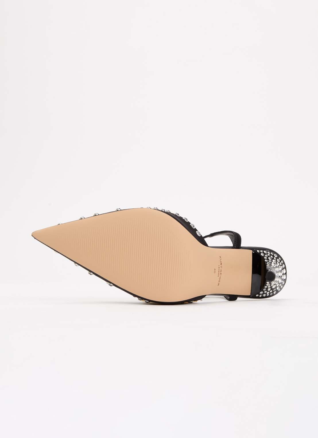 Kurt Geiger Kurt sandalette met strass - detail 3 zwart