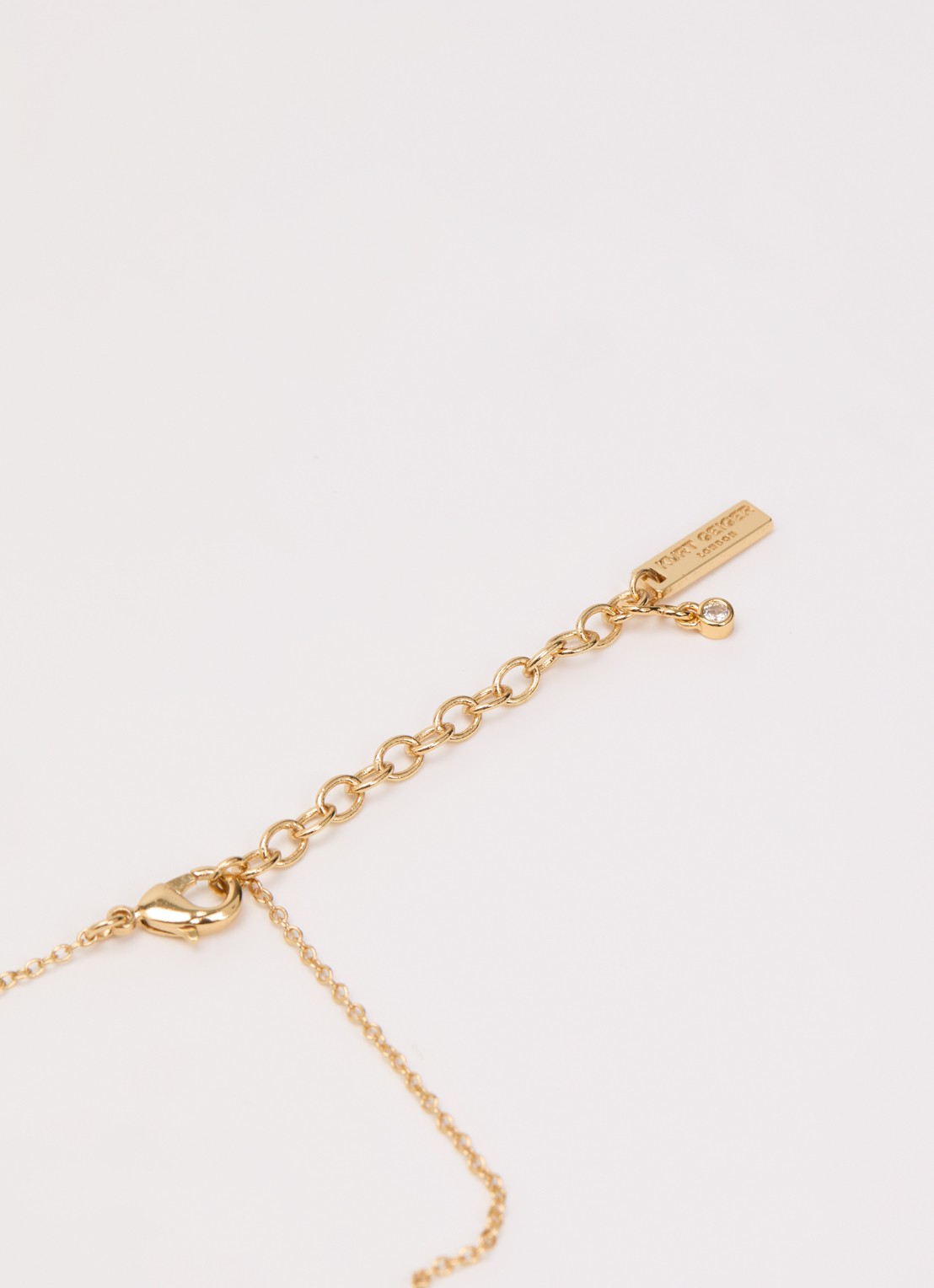 Kurt Geiger Kurt Script ketting met kristal - detail 4 goud