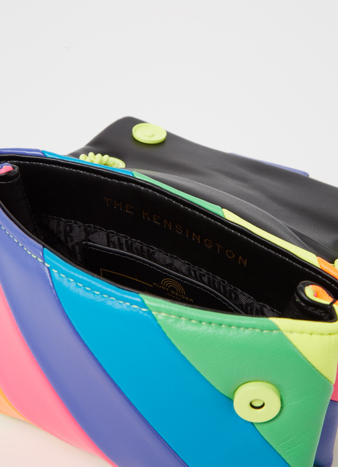 Kurt Geiger Mini Kensington crossbodytas van leer - detail 2 multicolor