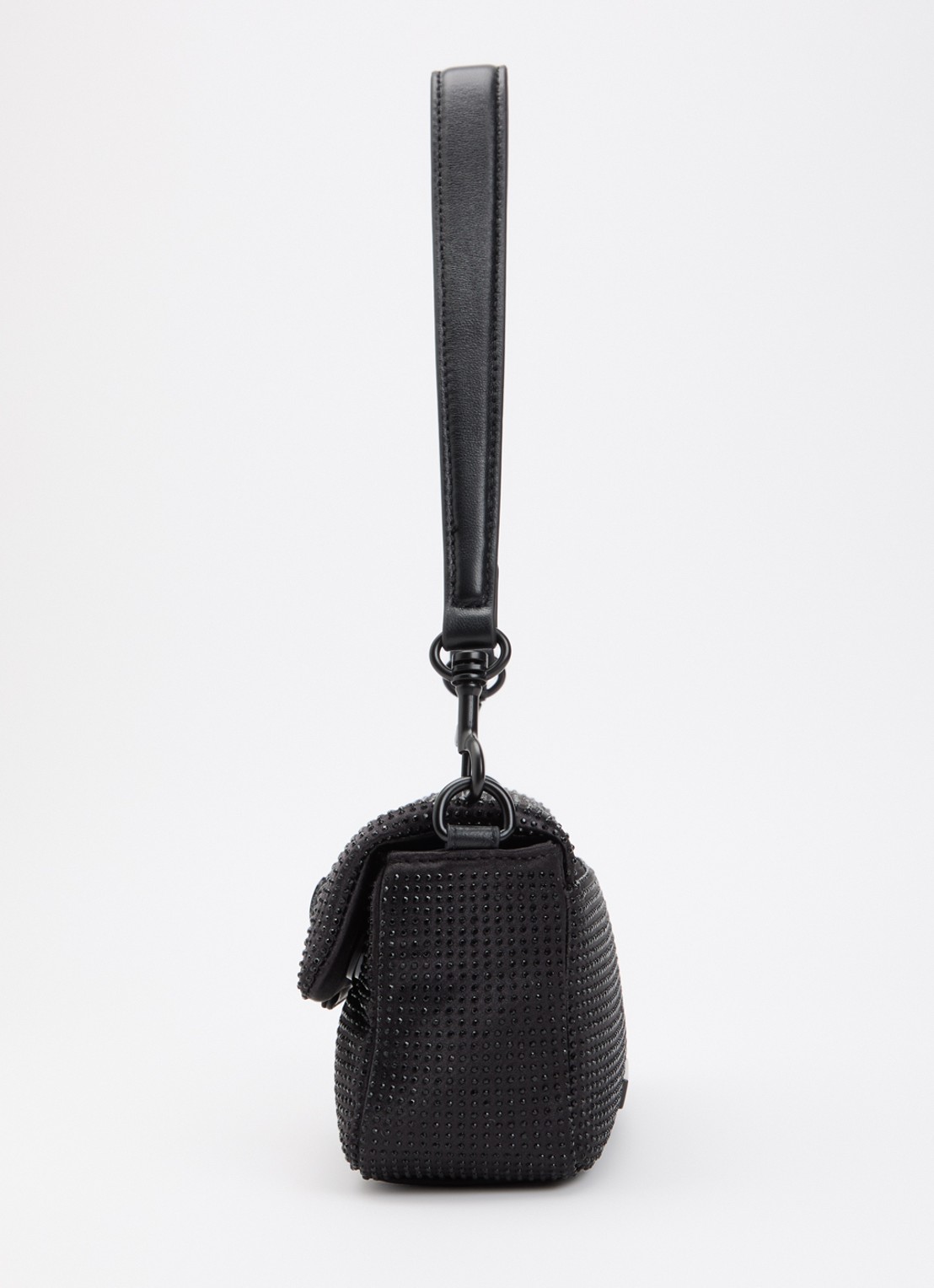 Kurt Geiger Mini Oxford schoudertas met strass - detail 2 zwart