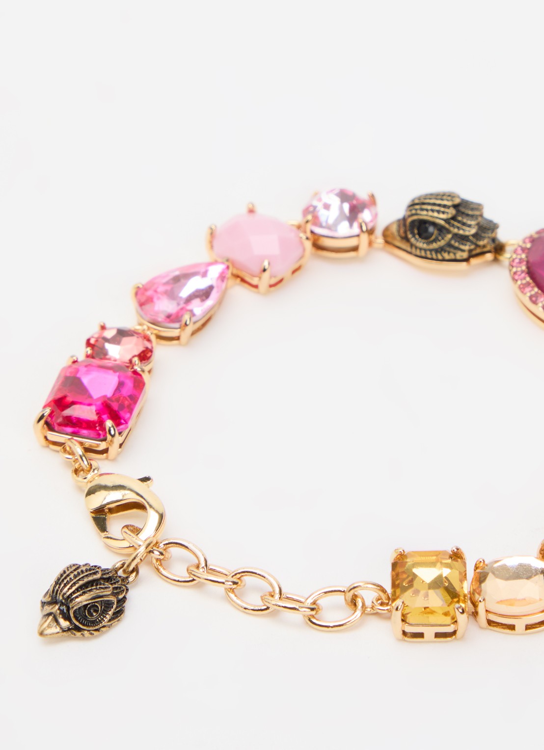 Kurt Geiger Mixed Gem armband met kristal - detail goud