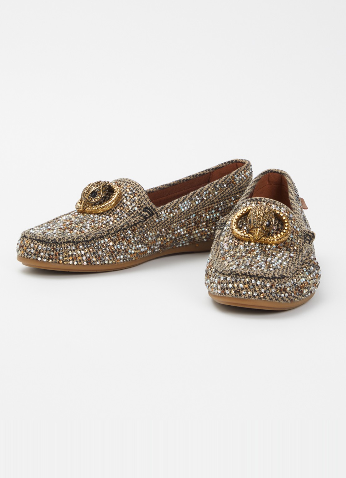 Kurt Geiger Mocassin met strass - detail 3 zand