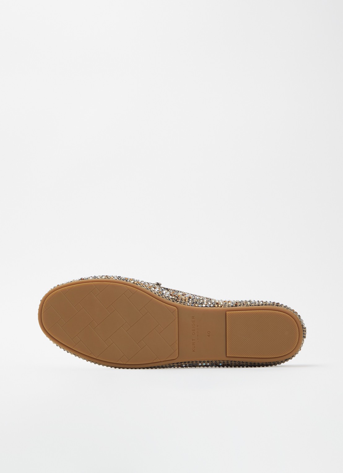 Kurt Geiger Mocassin met strass - detail 5 zand