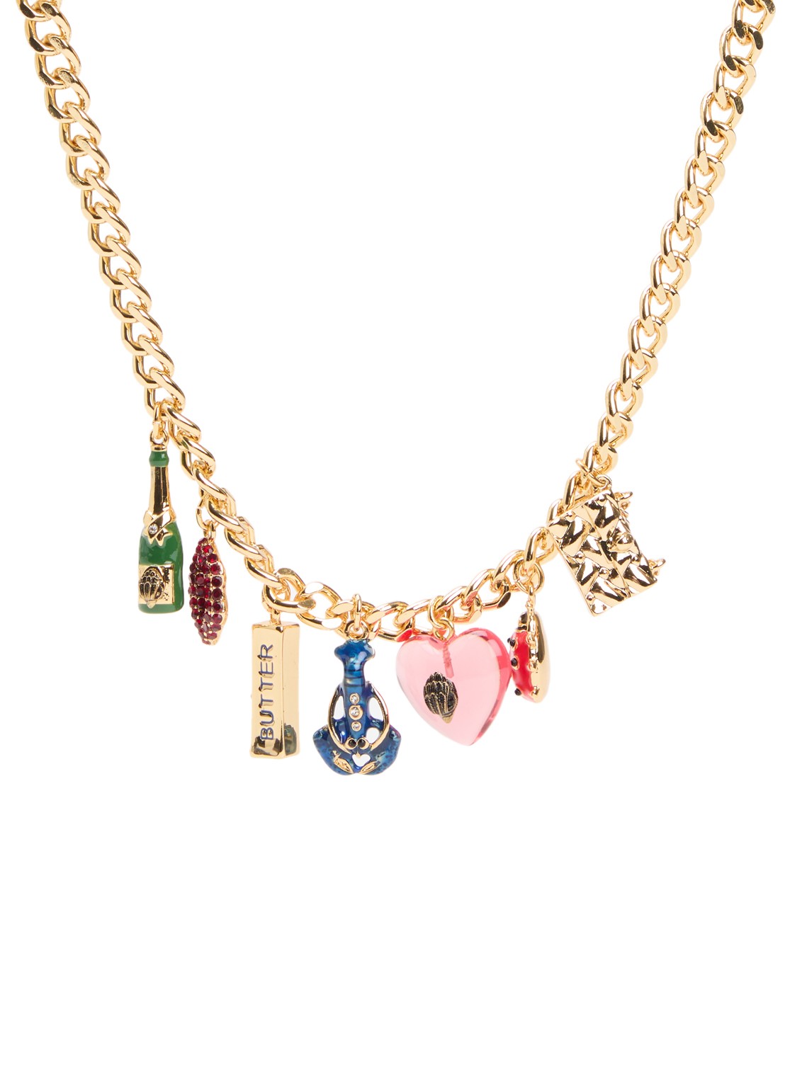 Kurt Geiger Novelty ketting met hanger - voorkant 3 goud