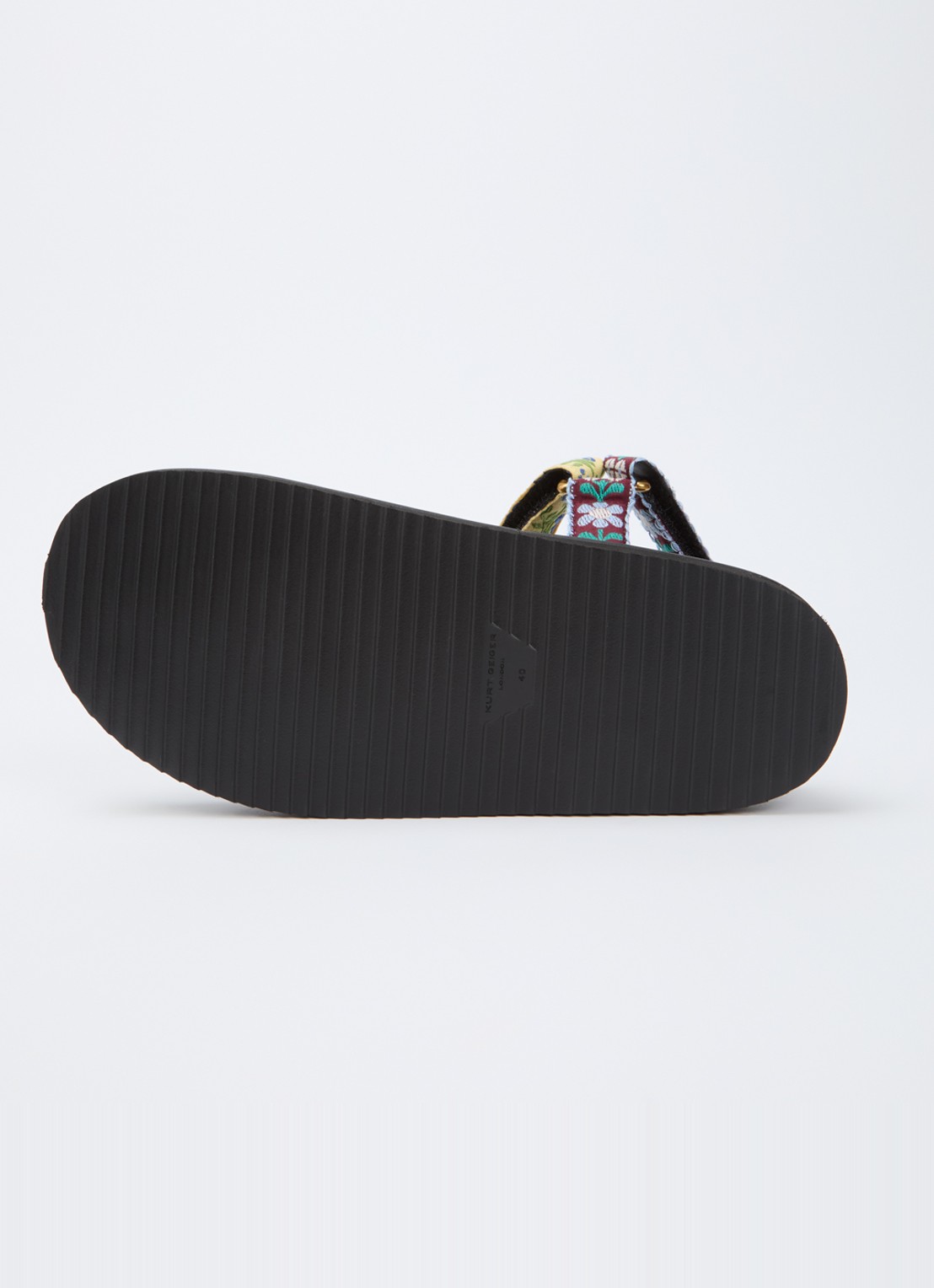 Kurt Geiger Orson sandaal met borduring - detail 5 zwart