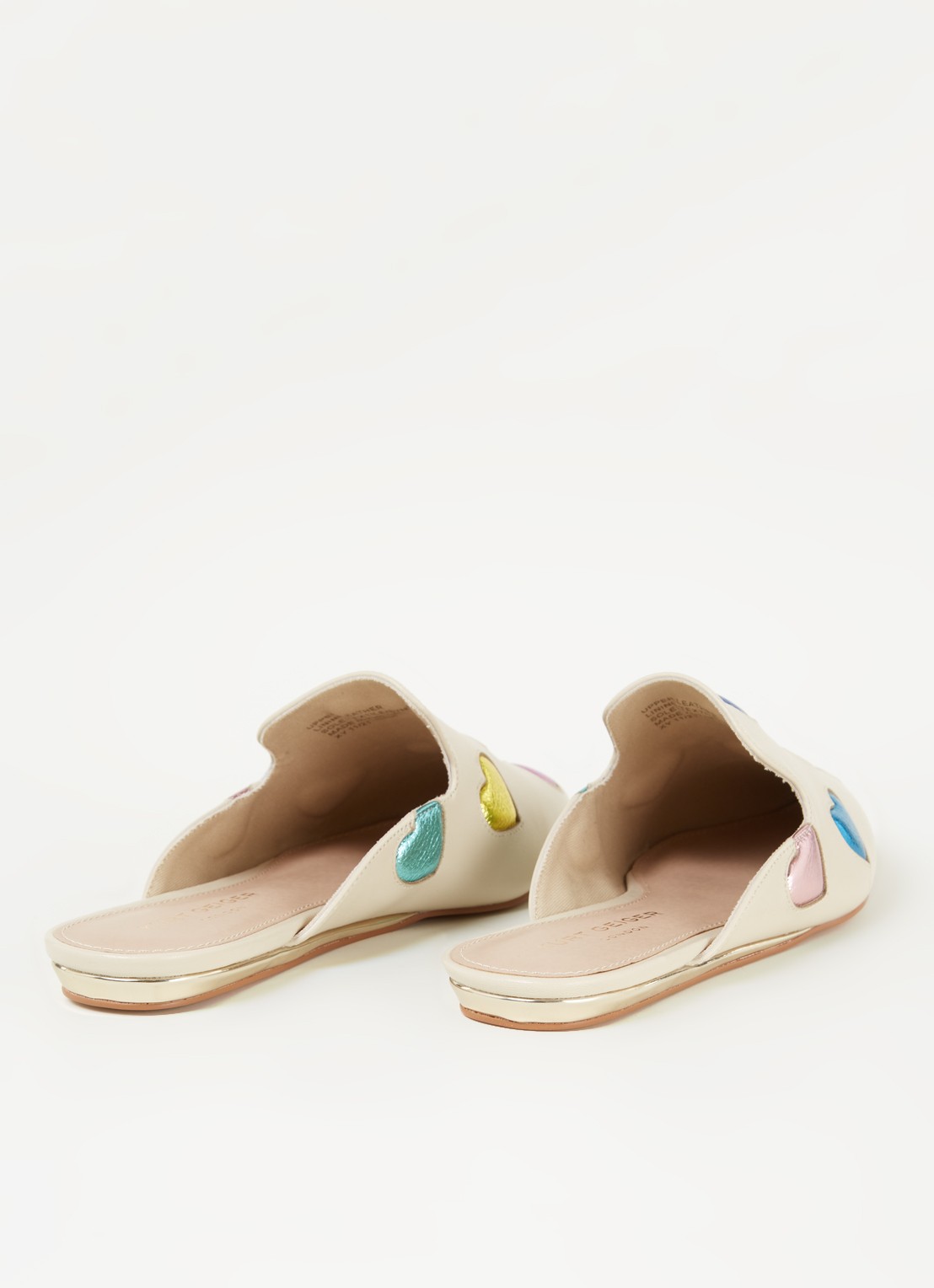 Kurt Geiger Otter Love muiltje van leer - detail 3 beige