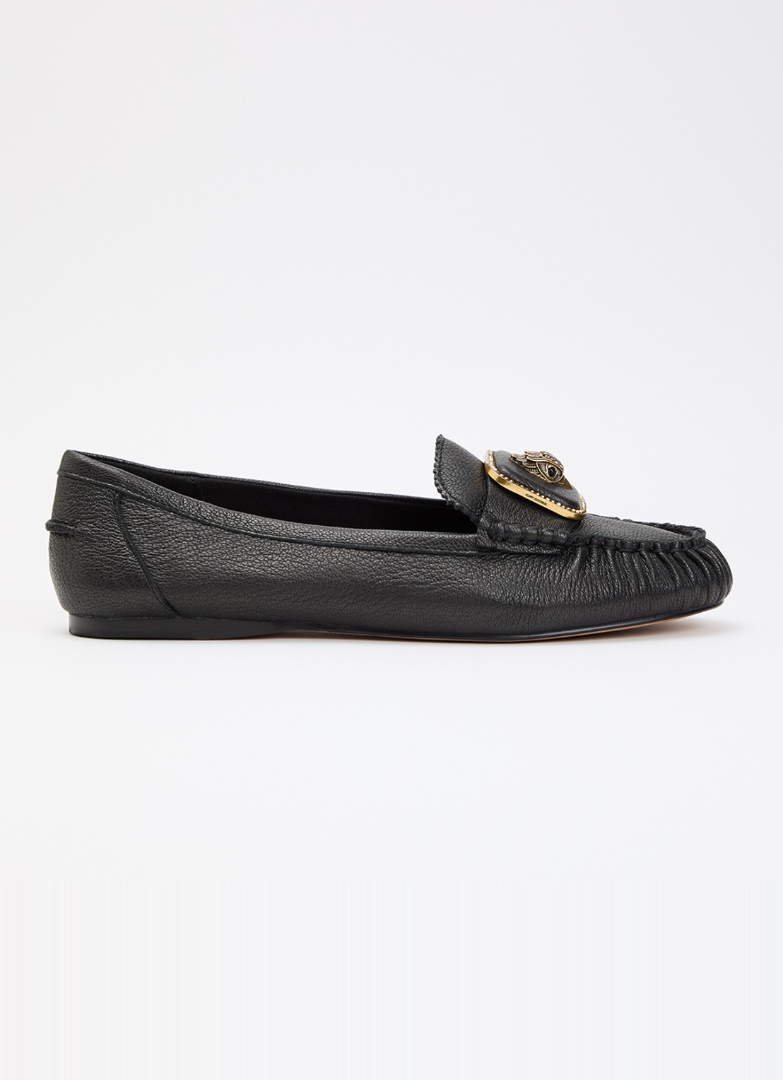 Kurt Geiger Pimlico loafer van leer - voorkant zwart
