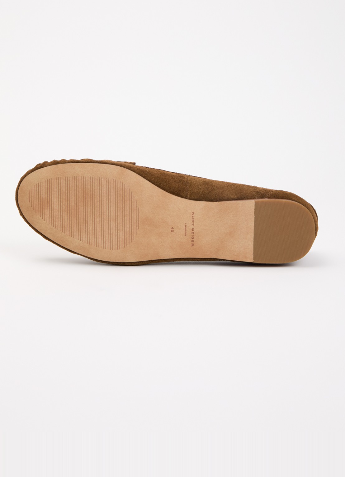Kurt Geiger Pimlico loafer van suède - detail 5 bruin