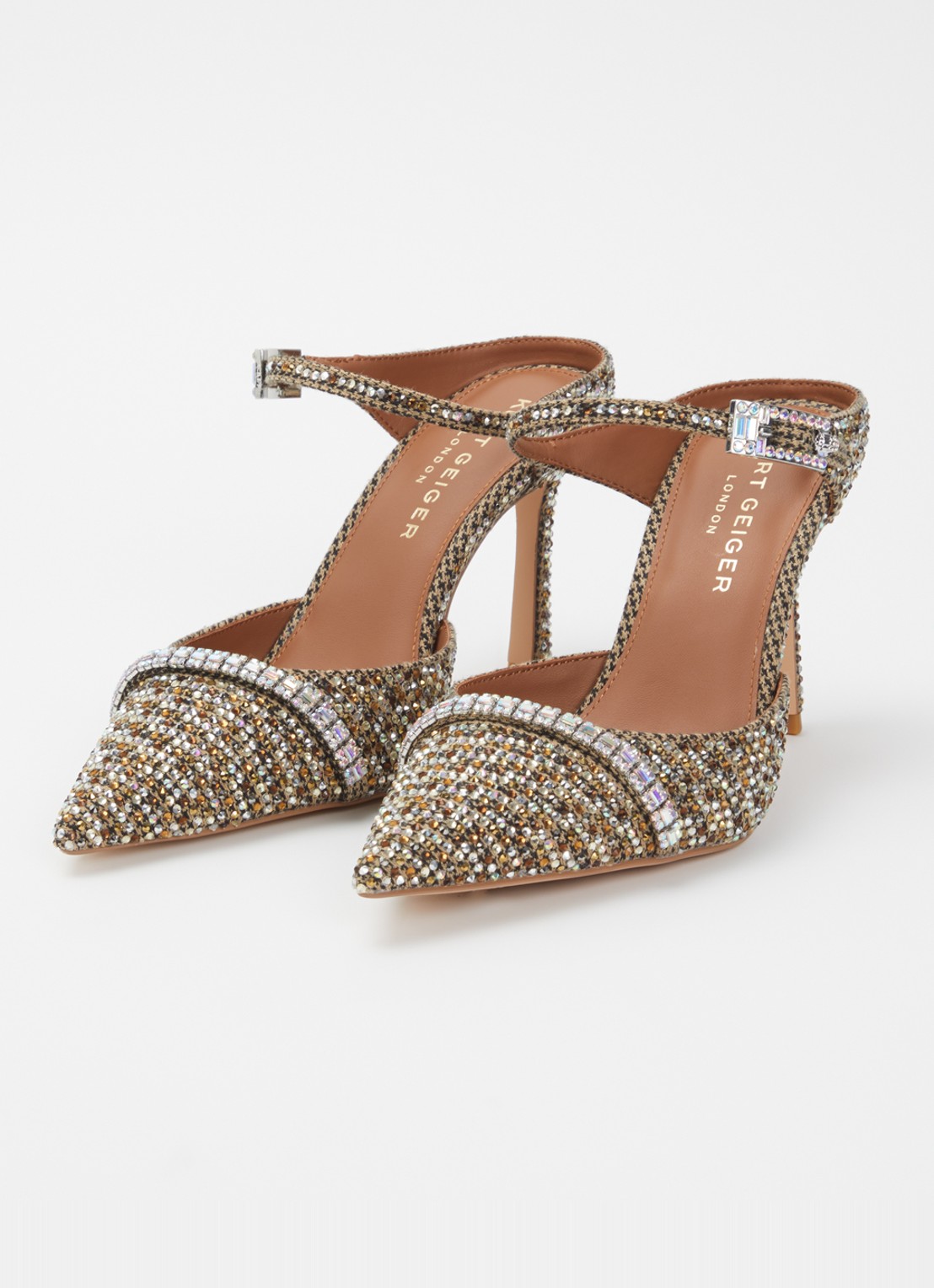 Kurt Geiger Pump met strass - detail 3 zand