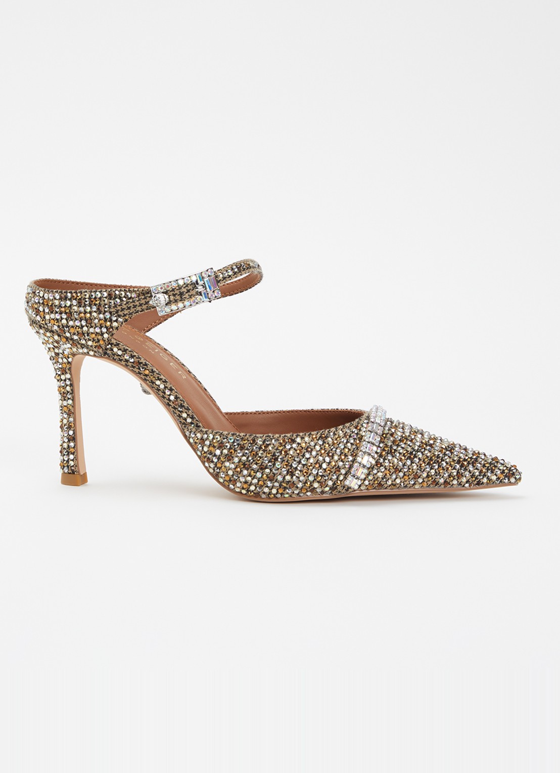 Kurt Geiger Pump met strass - voorkant 2 zand