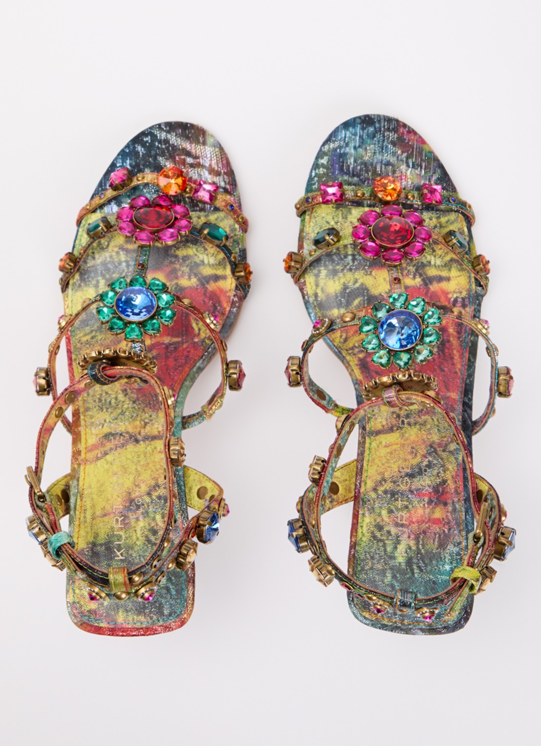 Kurt Geiger Sandalette met strass en studs  - detail 4 multicolor