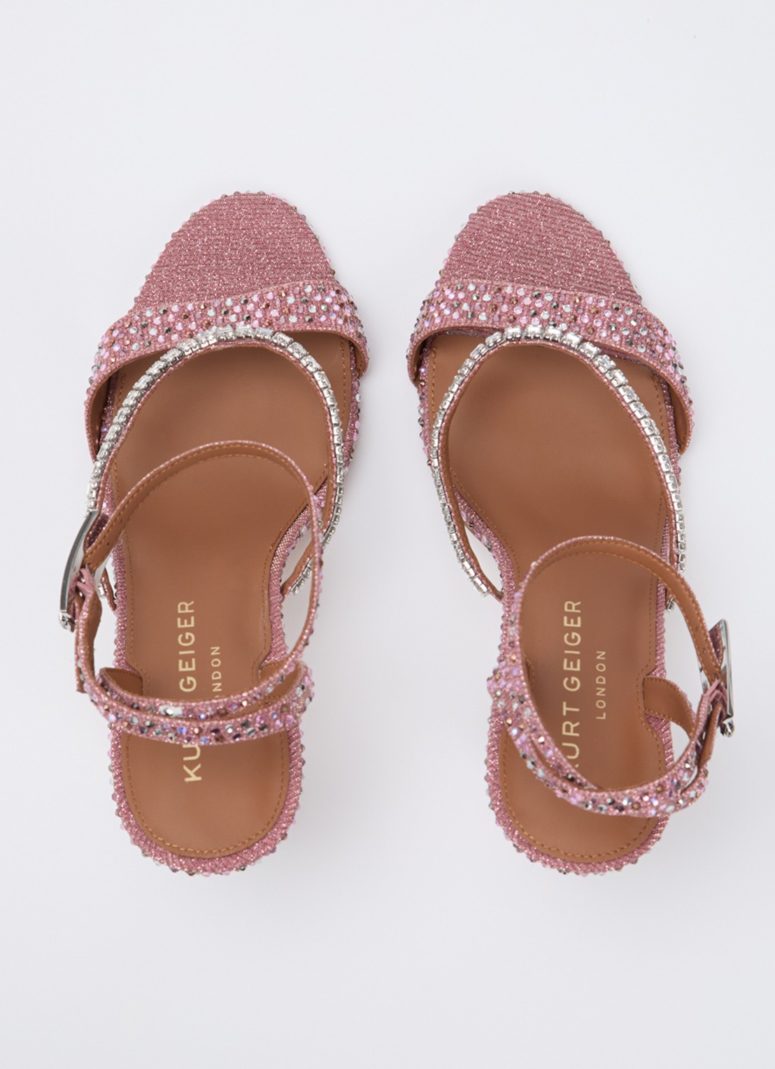 Kurt Geiger Sandalette met strass - detail 4 roze