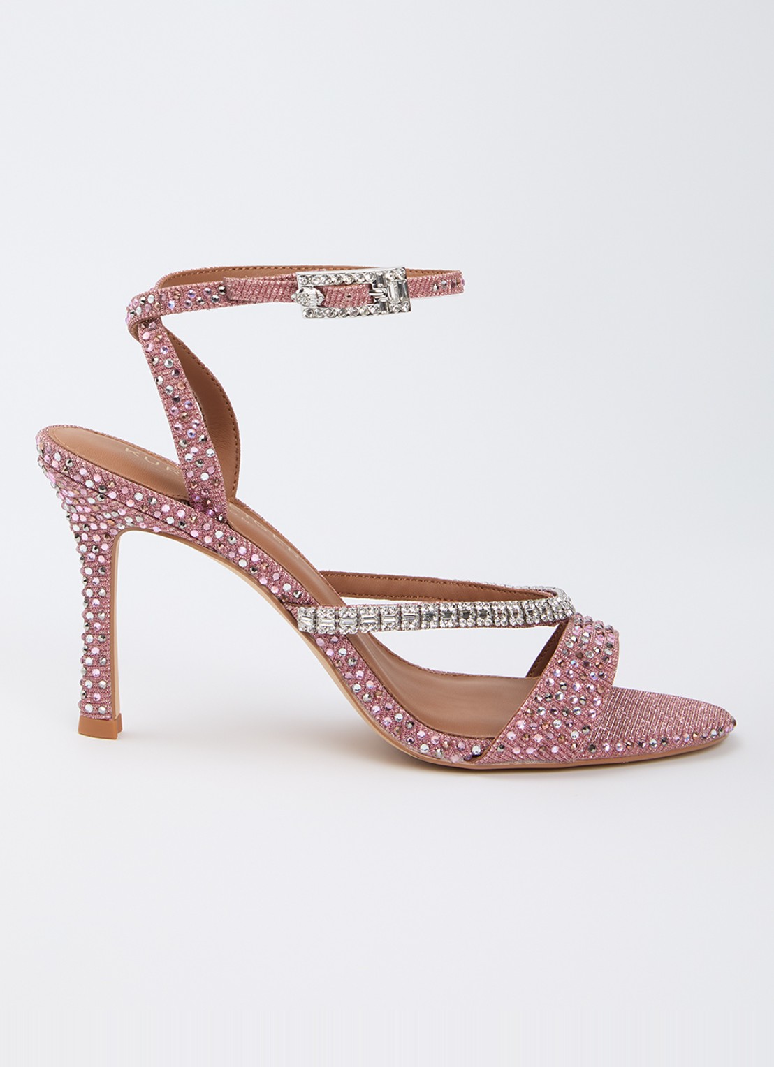 Kurt Geiger Sandalette met strass - voorkant 2 roze