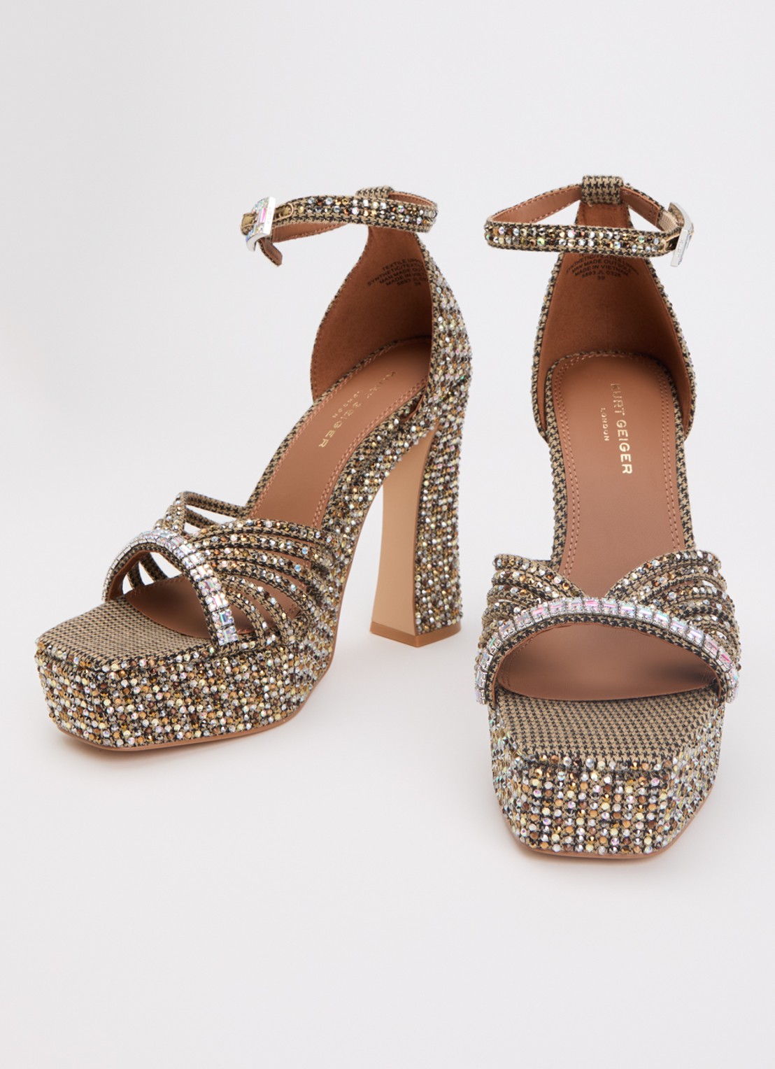 Kurt Geiger Sandalette met strass - detail 2 beige