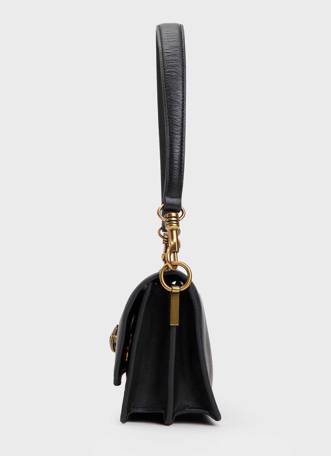 Kurt Geiger Sloane schoudertas van leer met tasbedel  - detail 3 zwart