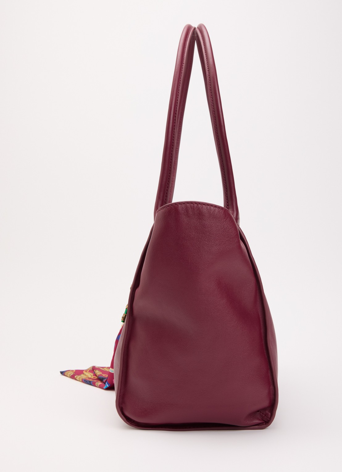 Kurt Geiger Sloane shopper van leer - detail 3 bordeauxrood