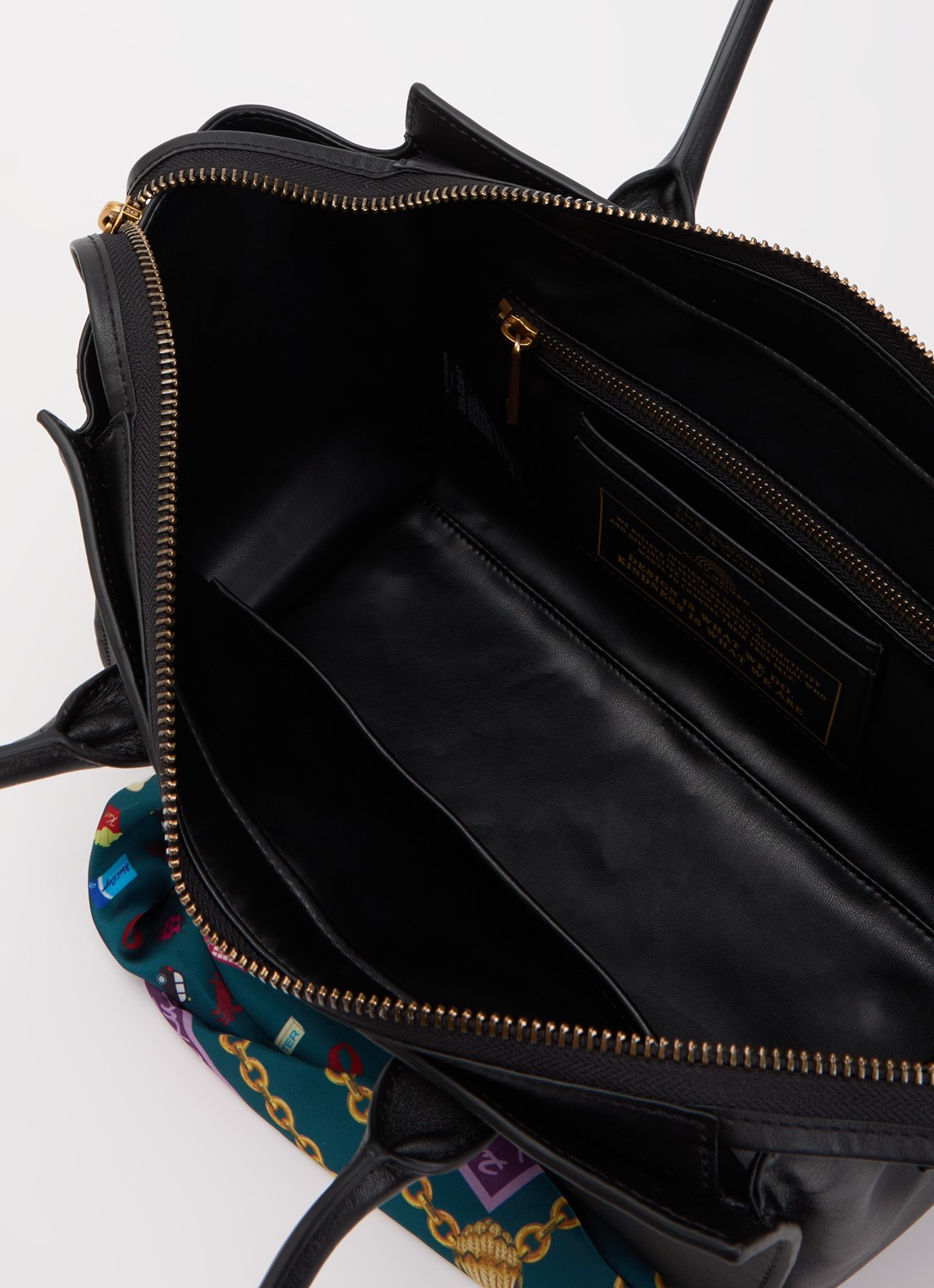 Kurt Geiger Sloane Small shopper van leer - detail 2 zwart