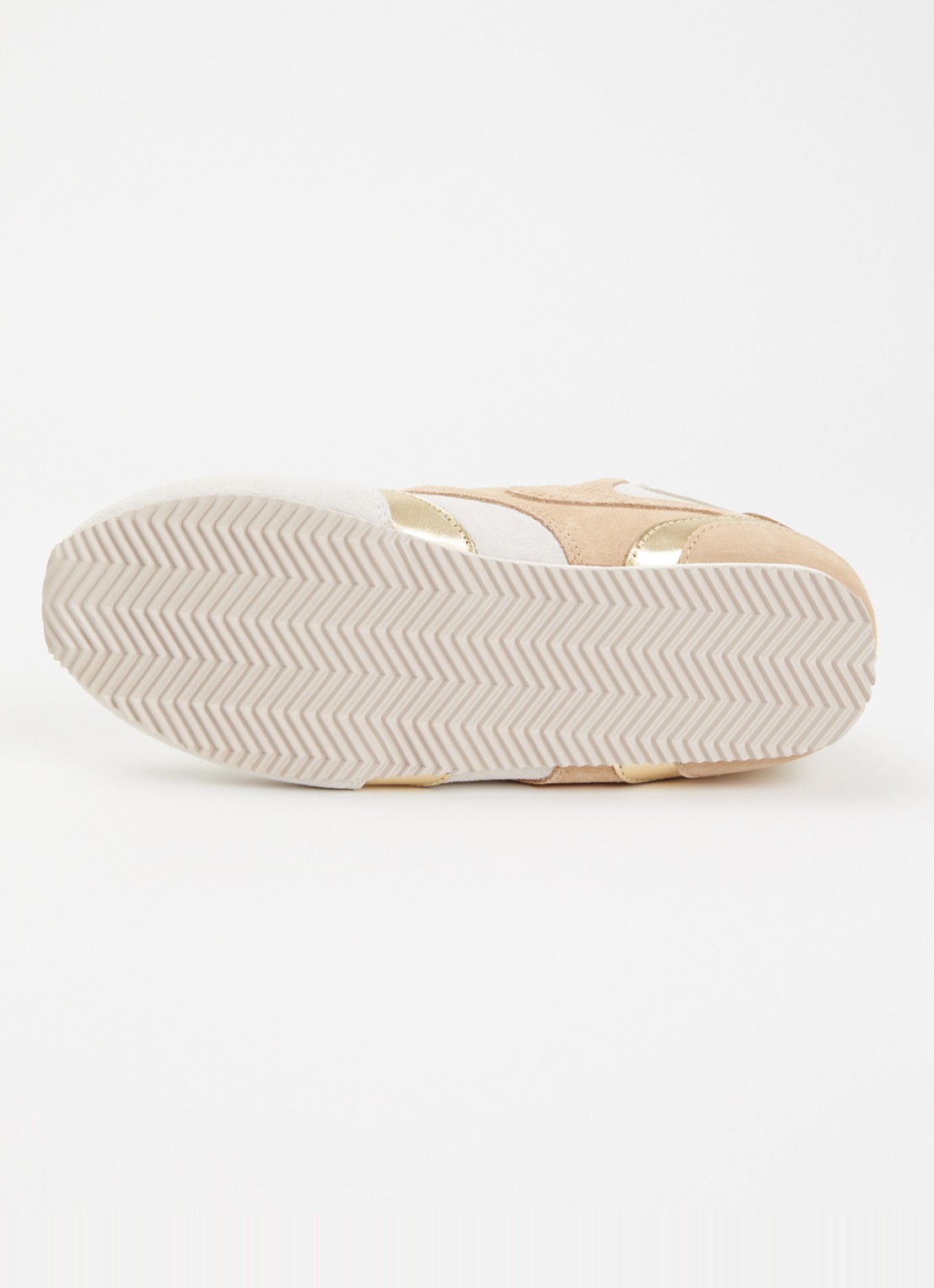Kurt Geiger Sneaker van suède met metallic details - detail 5 beige