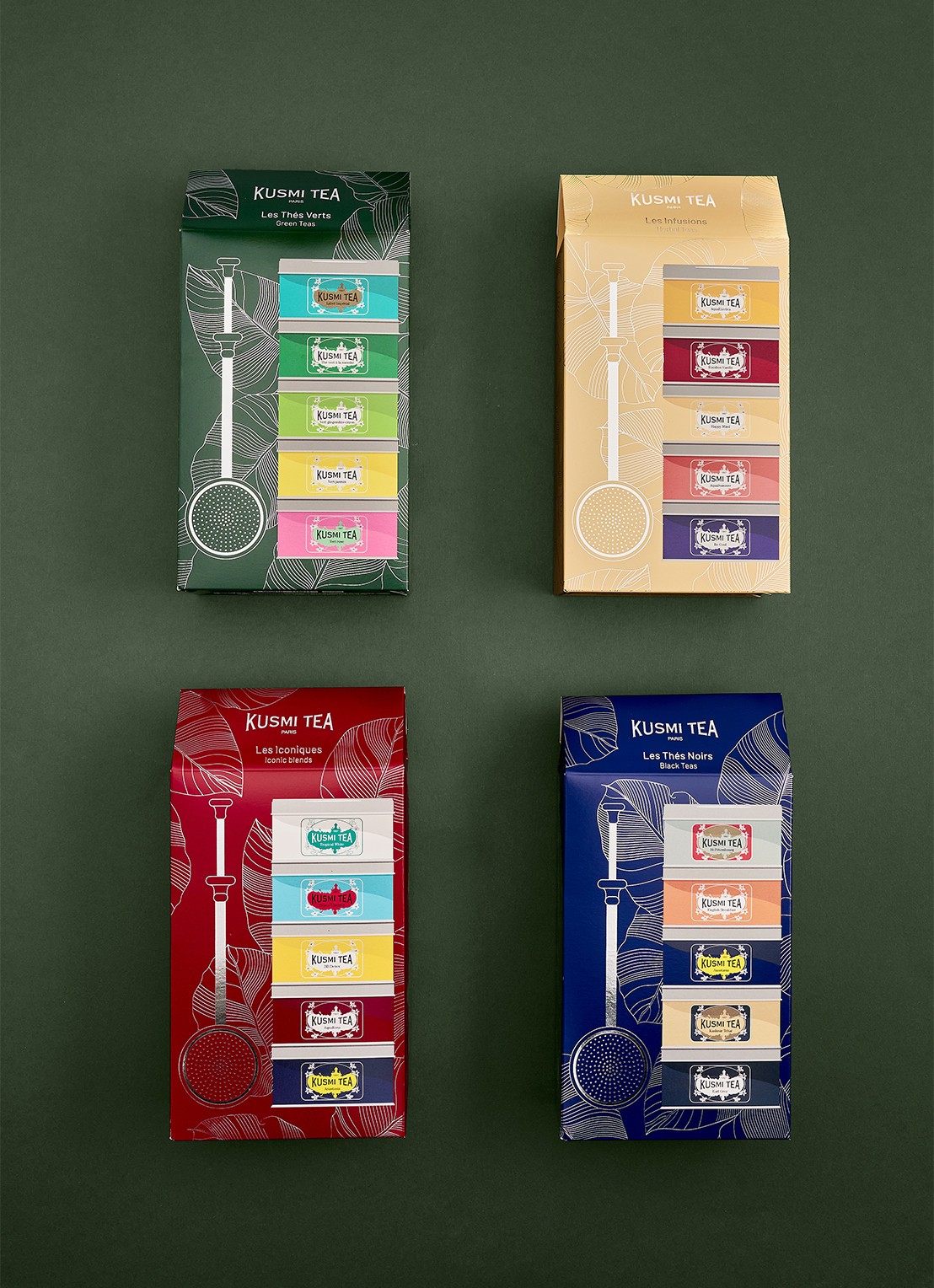 Kusmi Tea Black Teas losse thee met thee-infuser in geschenkverpakking 100 gram - detail 5 beige