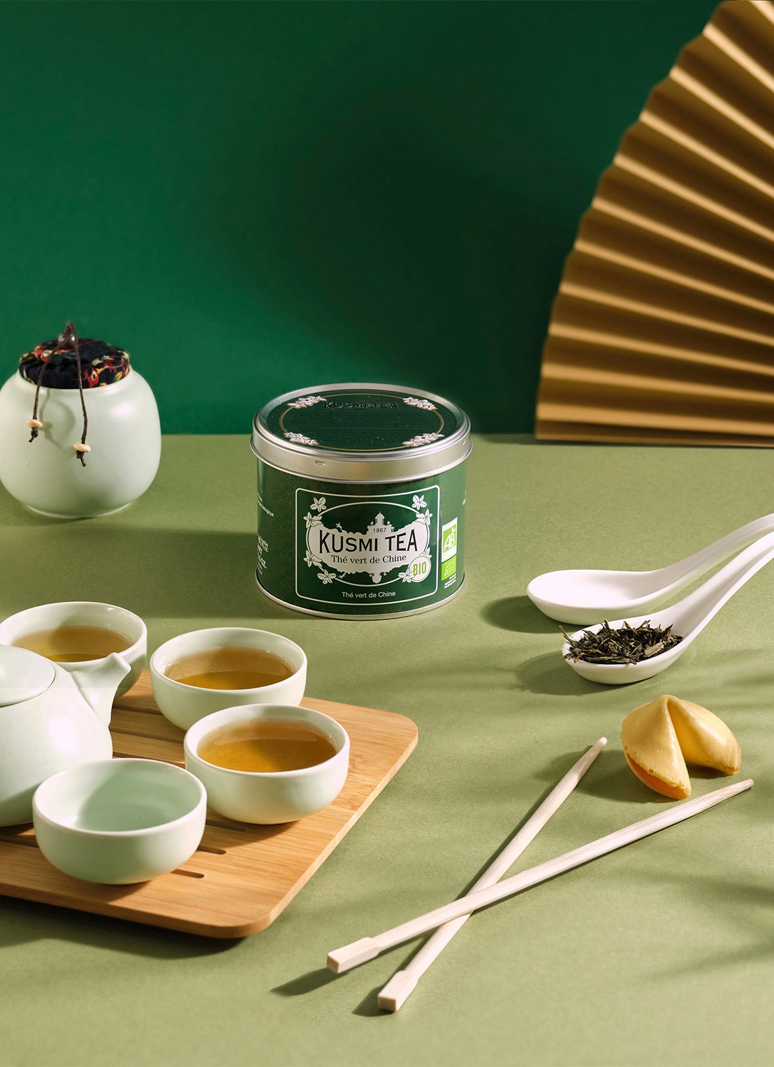 Kusmi Tea  Chinese Green Tea losse thee 100 gram - detail 3 undefined