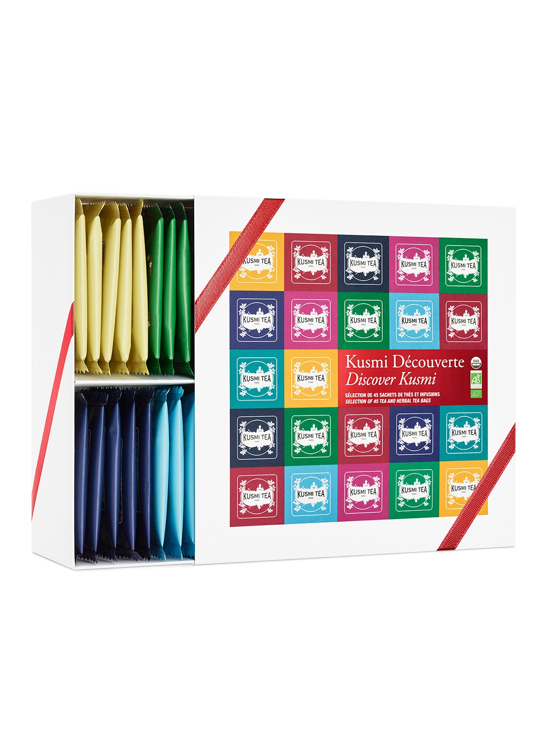Kusmi Tea Discover Kusmi Gift theeset 45 stuks - voorkant 2 wit