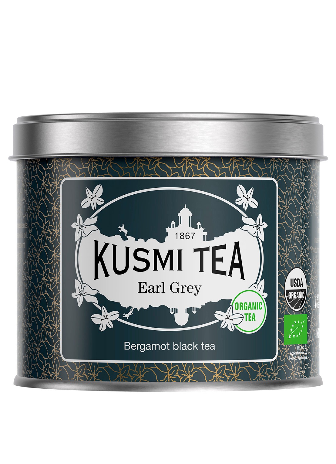 Kusmi Tea Earl Grey losse thee 100 gram - voorkant 4 donkergrijs