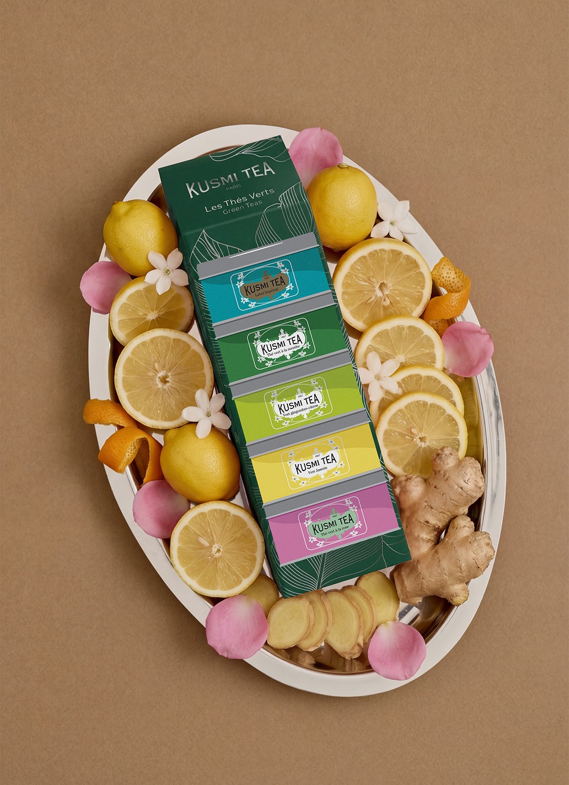 Kusmi Tea Green Teas losse thee 5 stuks - detail 3 beige