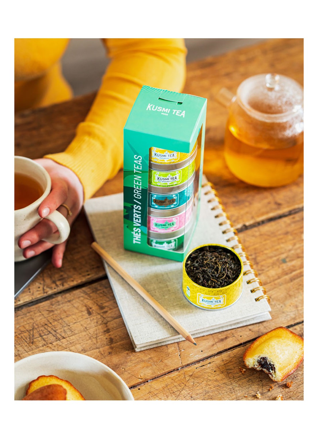 Kusmi Tea Green Teas theeset met losse thee 5 x 25 gram - detail undefined