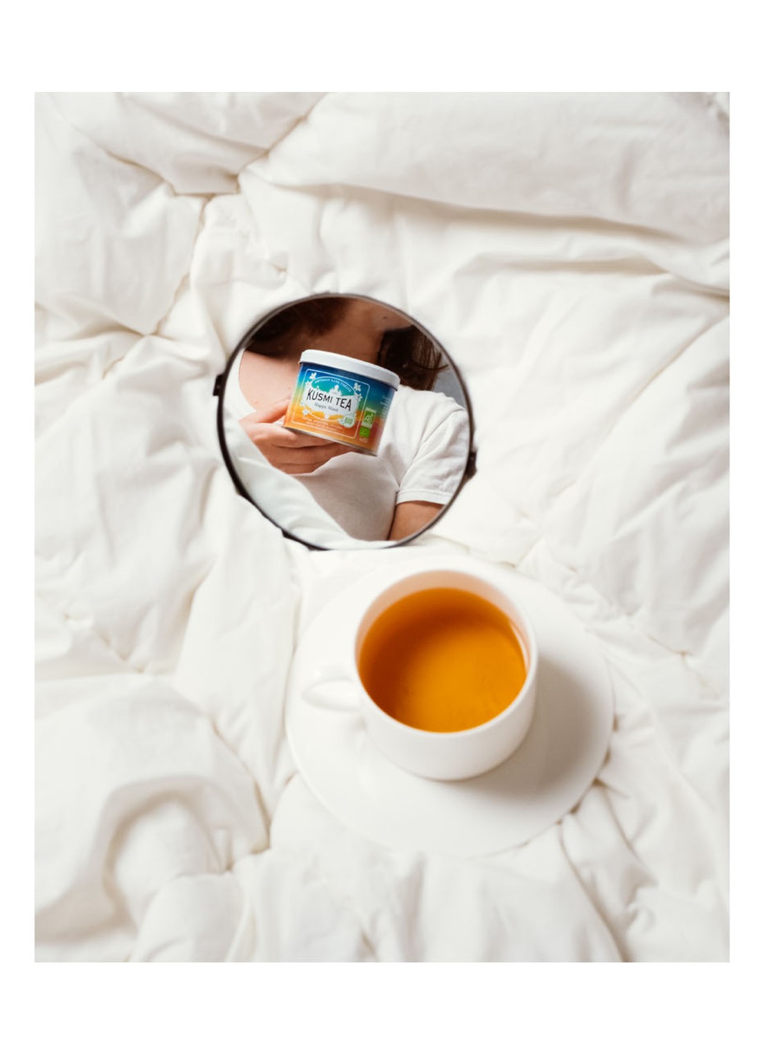 Kusmi Tea Happy Mind losse thee 100 gram - detail 5 geel