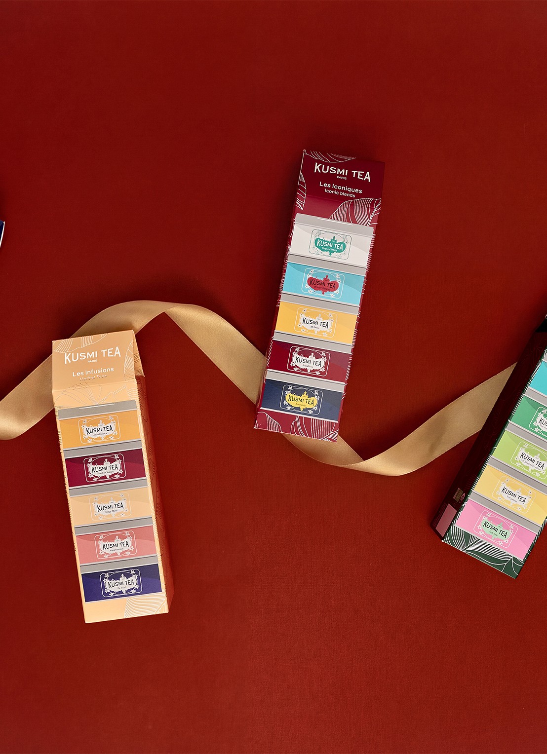 Kusmi Tea Herbal Teas losse thee 5 stuks in giftbox - detail 2 beige