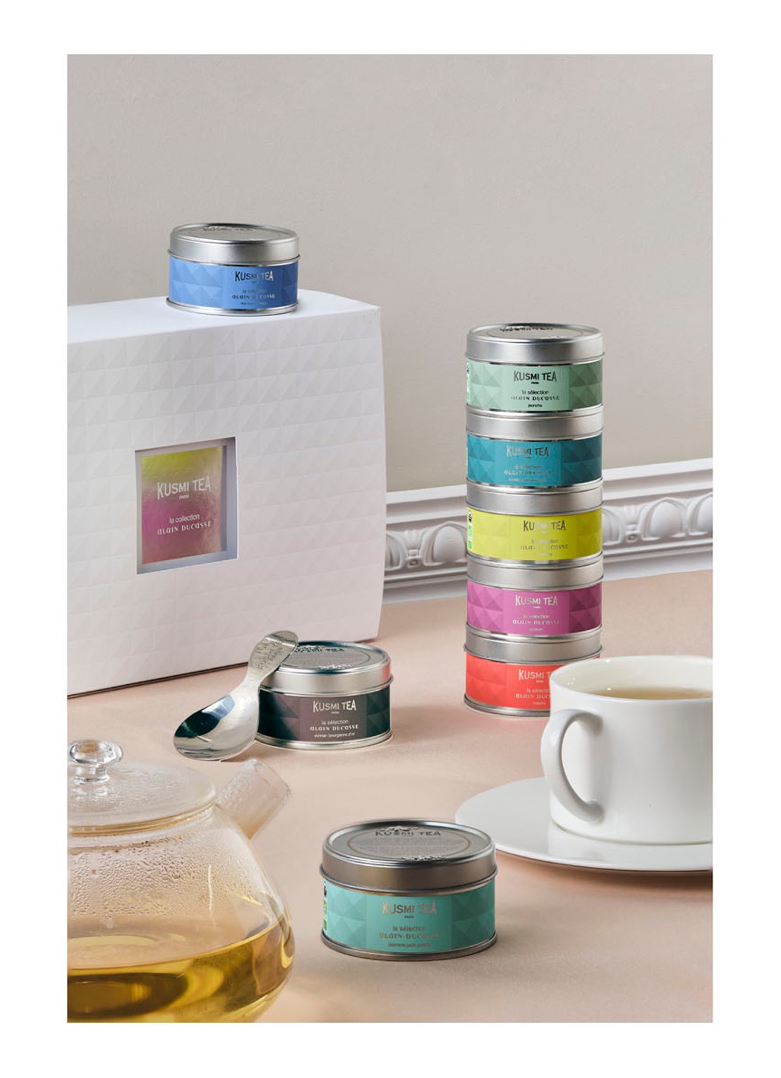 Kusmi Tea La Collection A. Ducasse theeset van 8  mini's + lepel - detail 2 undefined
