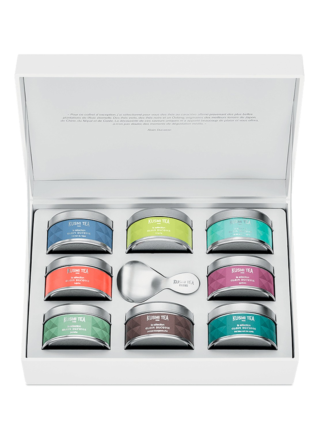 Kusmi Tea La Collection A. Ducasse theeset van 8  mini's + lepel - voorkant 5 undefined